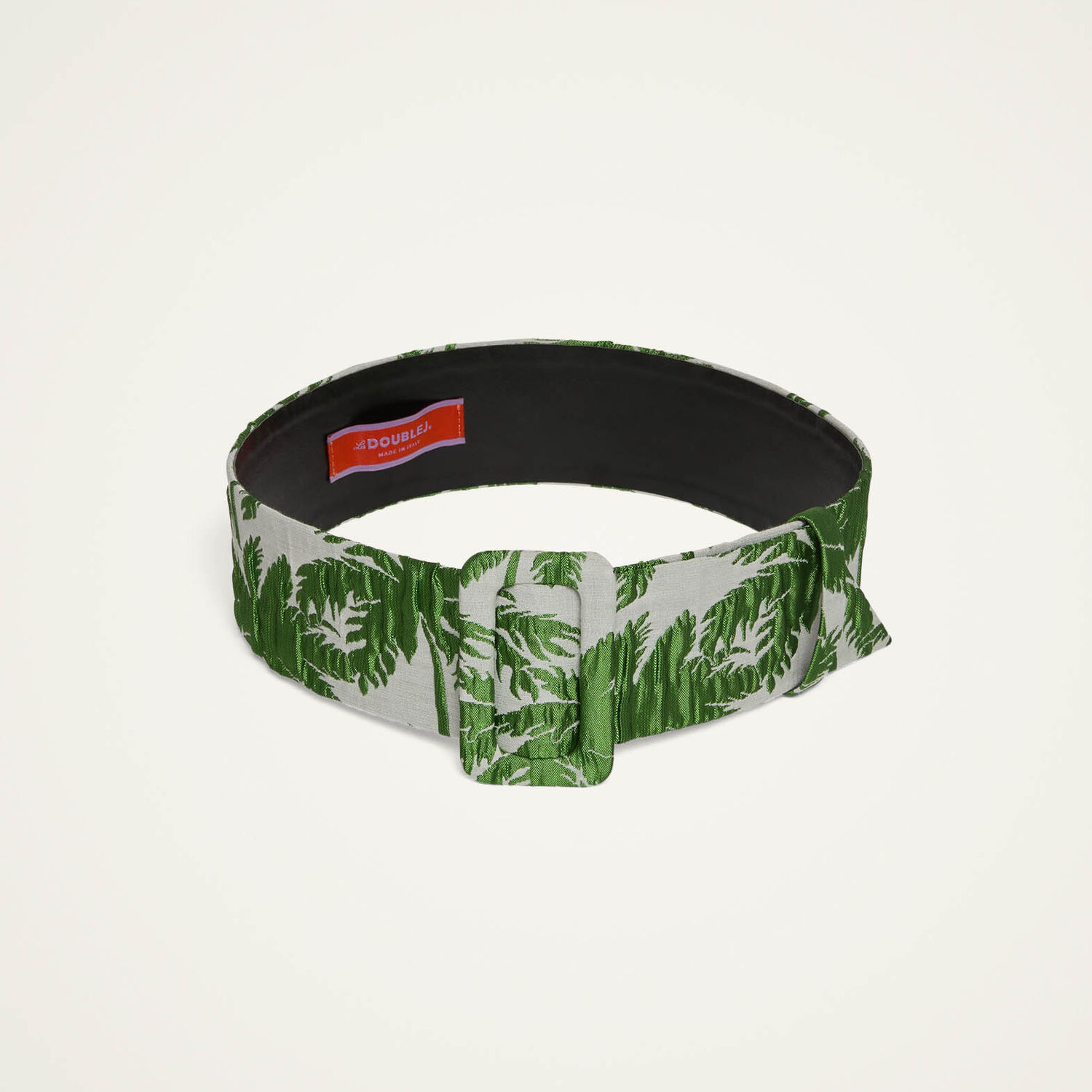 La Doublej Palm-tree Print Belt