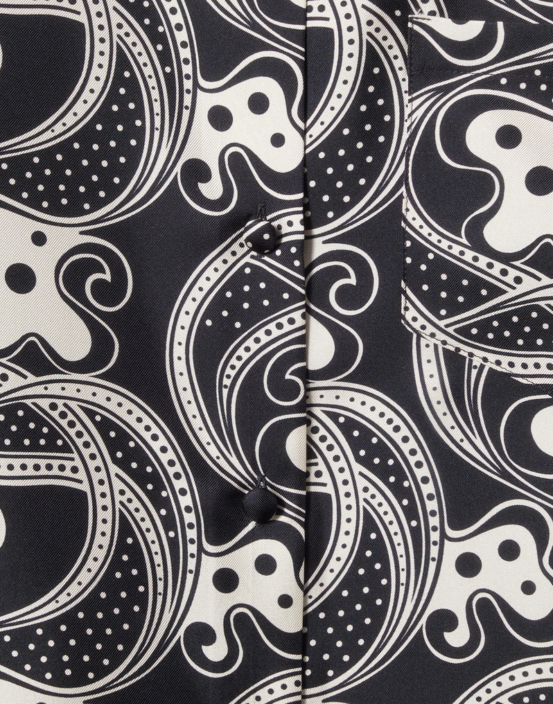 La DoubleJ Boy Shirt La DoubleJ Boy Shirt Aperol Black & White SHI0001SIL001APE01BL03