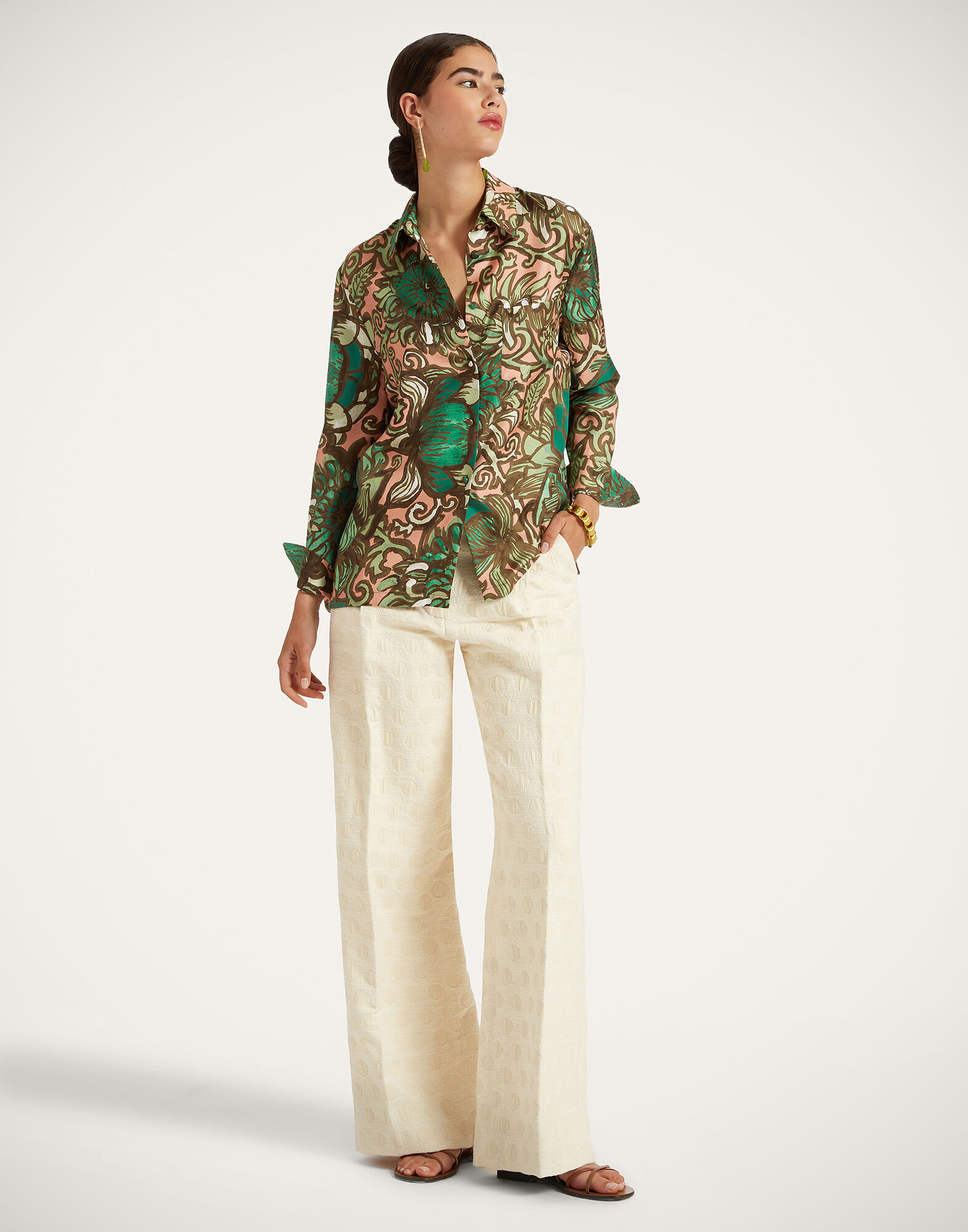 La DoubleJ Boy Shirt Anemone Pink SHI0001SIL001ANE02GR05