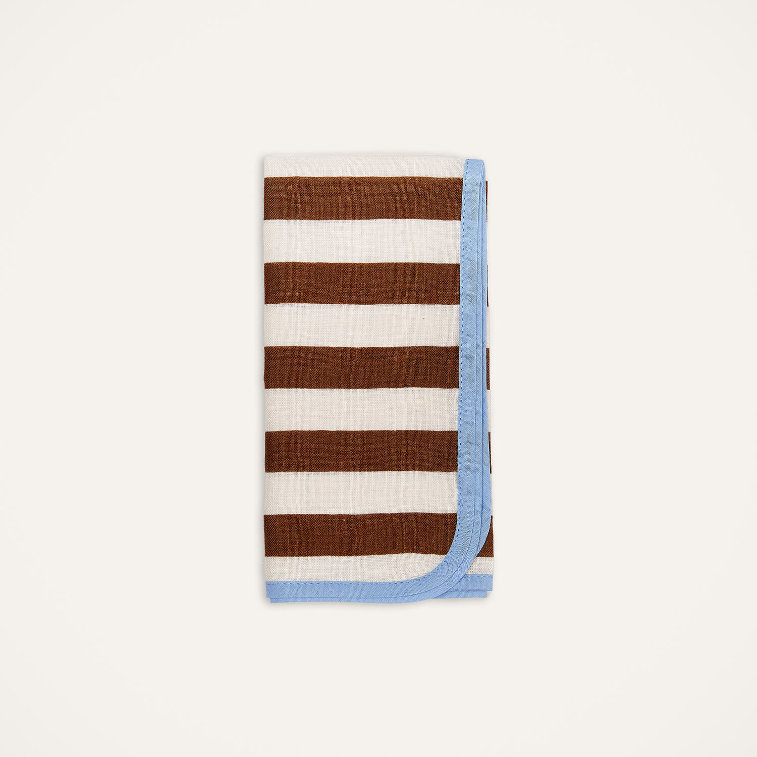 La Doublej Large Napkins Set Of 2 (45x45) In Riviera Cioccolato
