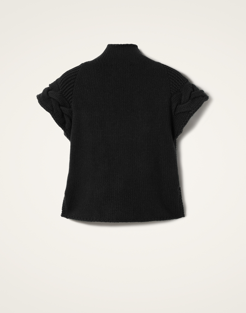 La DoubleJ Portrait Top La DoubleJ Portrait Top Solid Black PUL0204KNI120VA271BL01