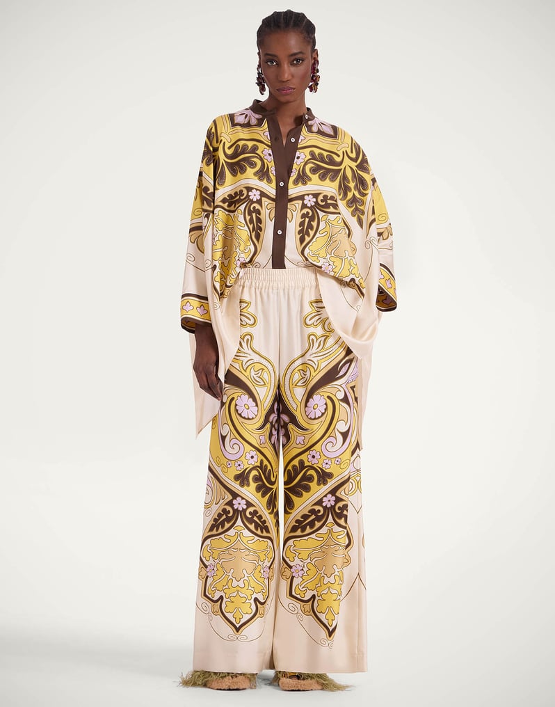 La DoubleJ Palazzo Pants La DoubleJ Palazzo Pants Spells Placée Yellow TRO0026SIL006SPE01YE02