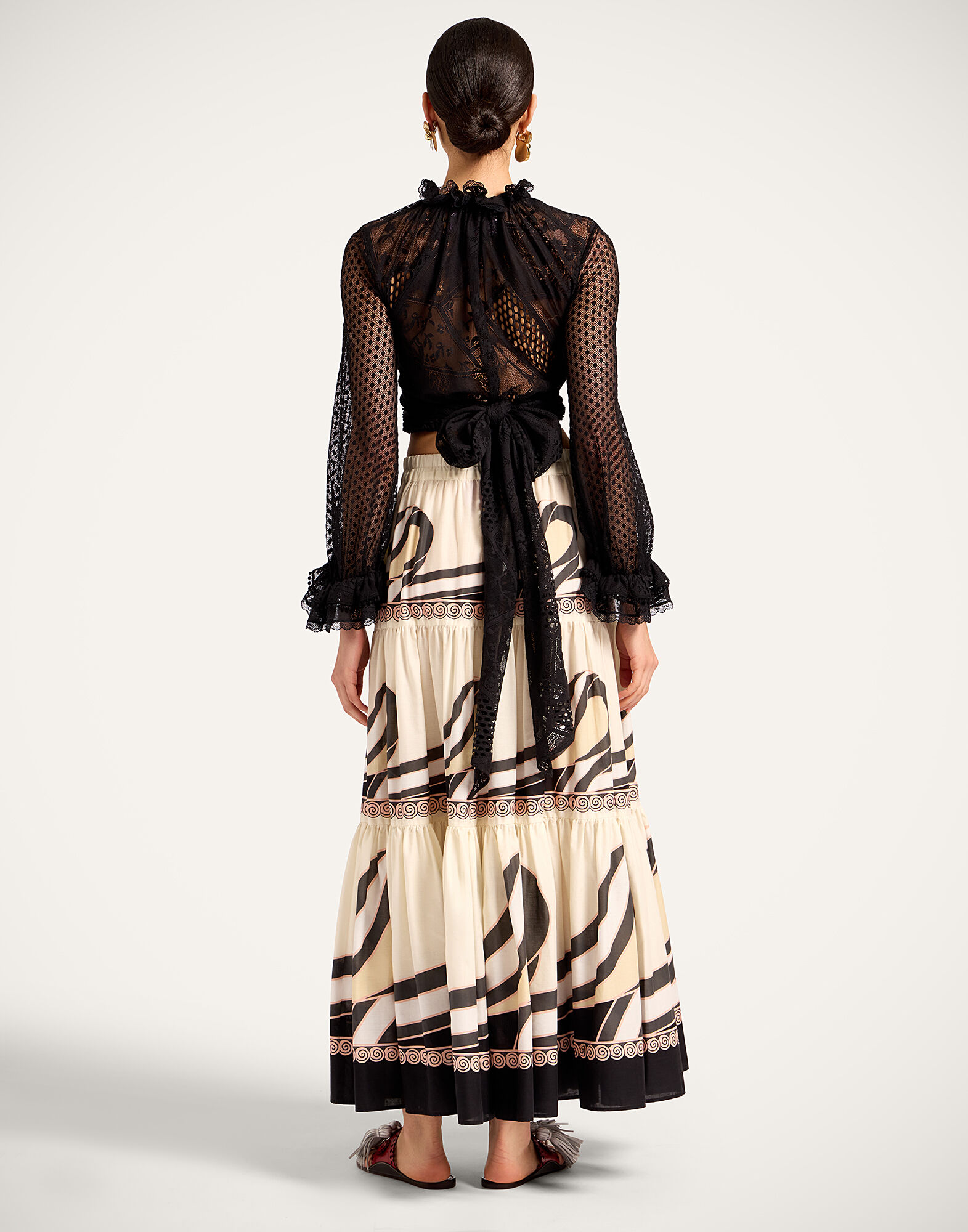 La DoubleJ Big Skirt Ambrosia Plac&eacute;e Pale Pink SKI0139COT056AMB03PI02