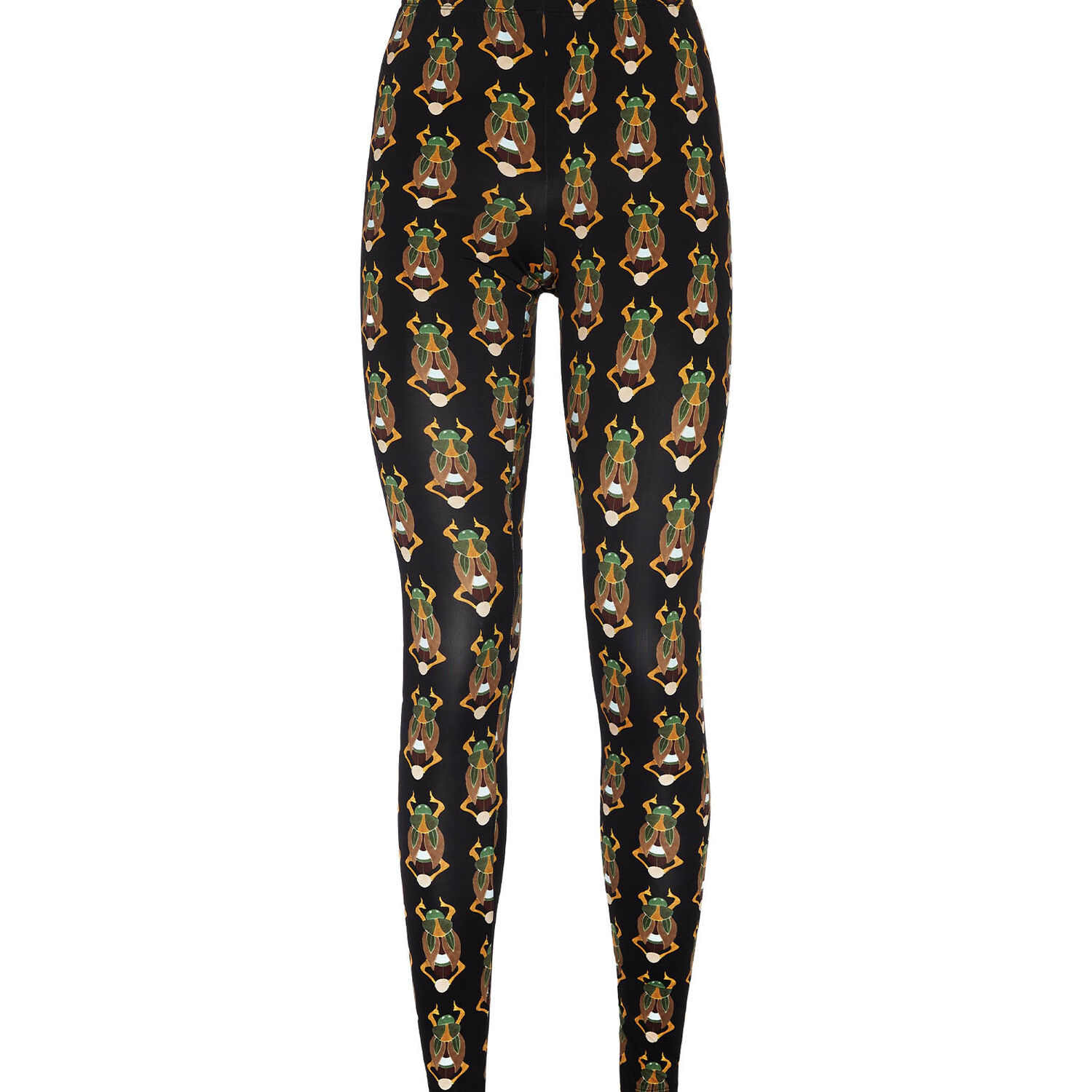 Shop La Doublej Leggings In Scarab Black