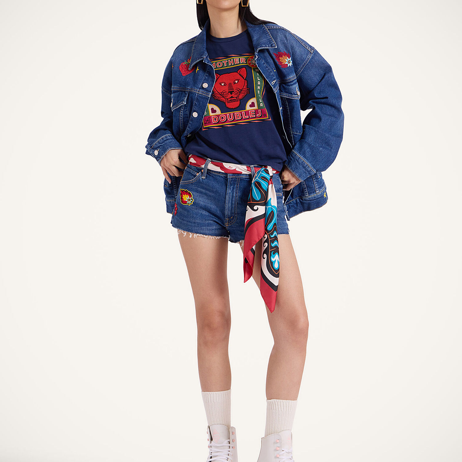 LA DOUBLEJ THE DODGER SHORT FRAY SHORTS