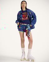 La DoubleJ The Dodger Short Fray Shorts La DoubleJ The Dodger Short Fray Shorts Patch It Up Blue TRO0165DEN011PAT09BU03