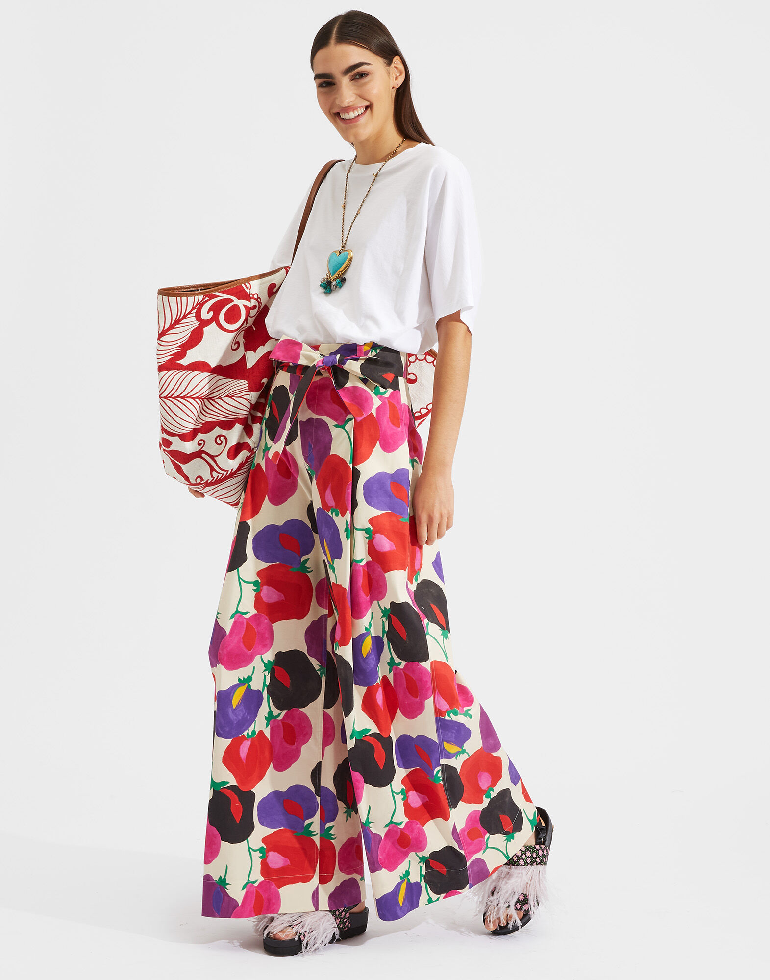 LaDoubleJ Balloon Pants Poppy TRO0012COT006POP0001