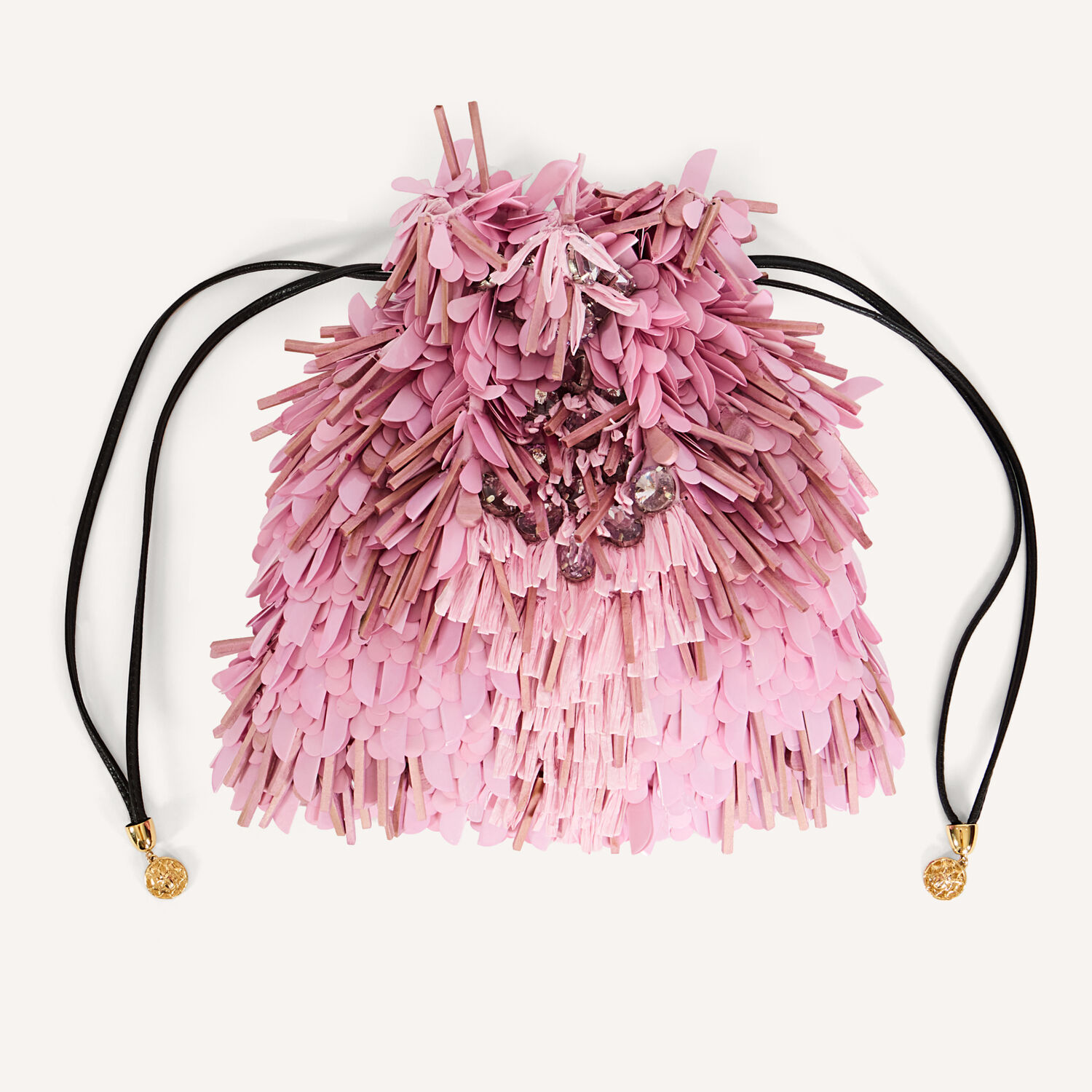 La Doublej Dustbag Pochette In Solid Pink