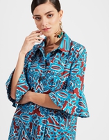 LaDoubleJ Artemis Dress LaDoubleJ Artemis Dress Parnaveg Turchese DRE0176COT001PRN0003