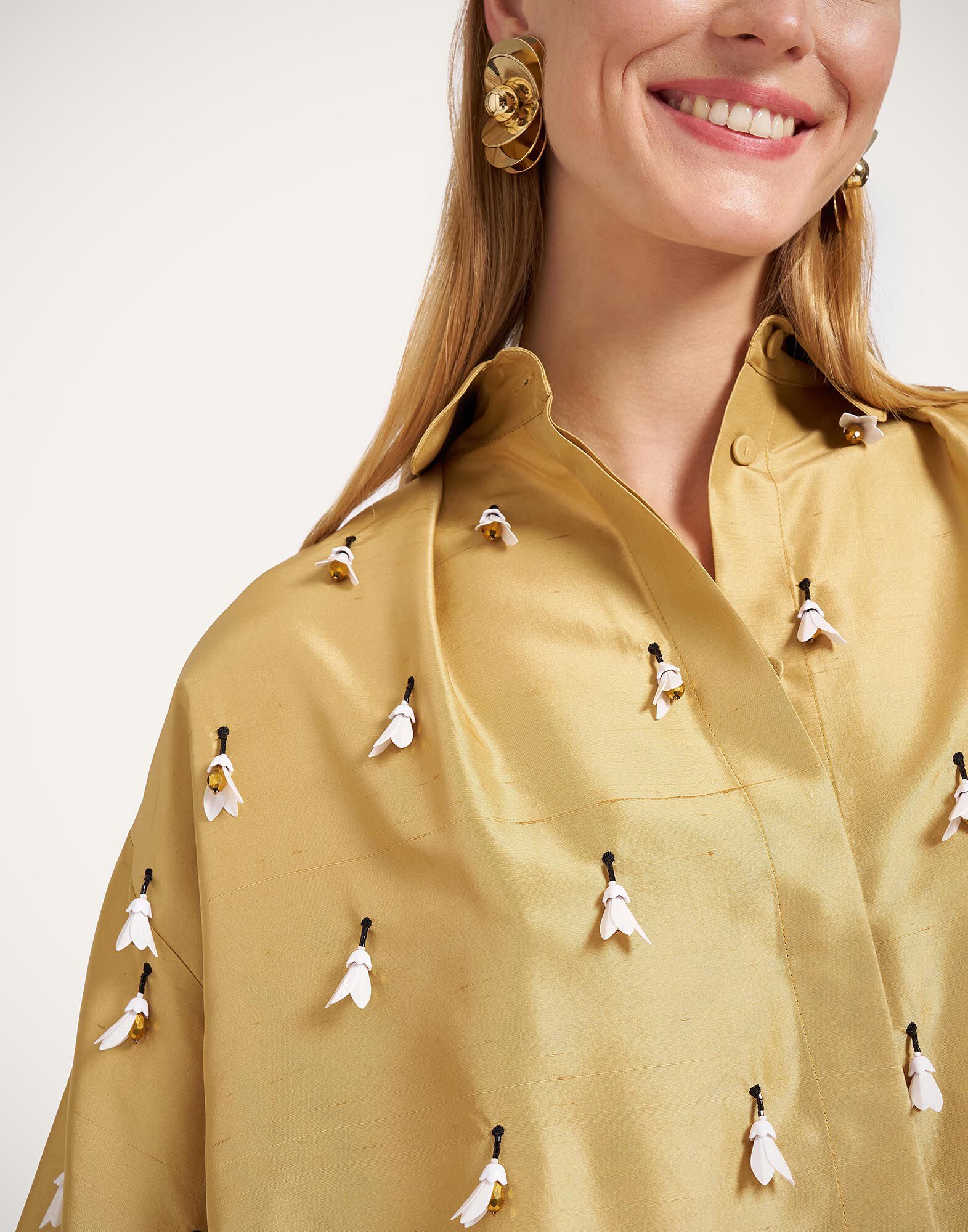 La DoubleJ La Scala Shirt Solid Gold SHI0181SIL031SOLIDYE05