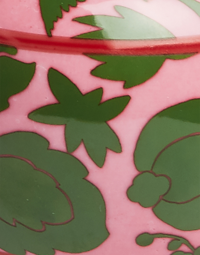 La DoubleJ Tea Jar La DoubleJ Tea Jar Wildbird Rosa/Verde VAS0005CER001CER0016