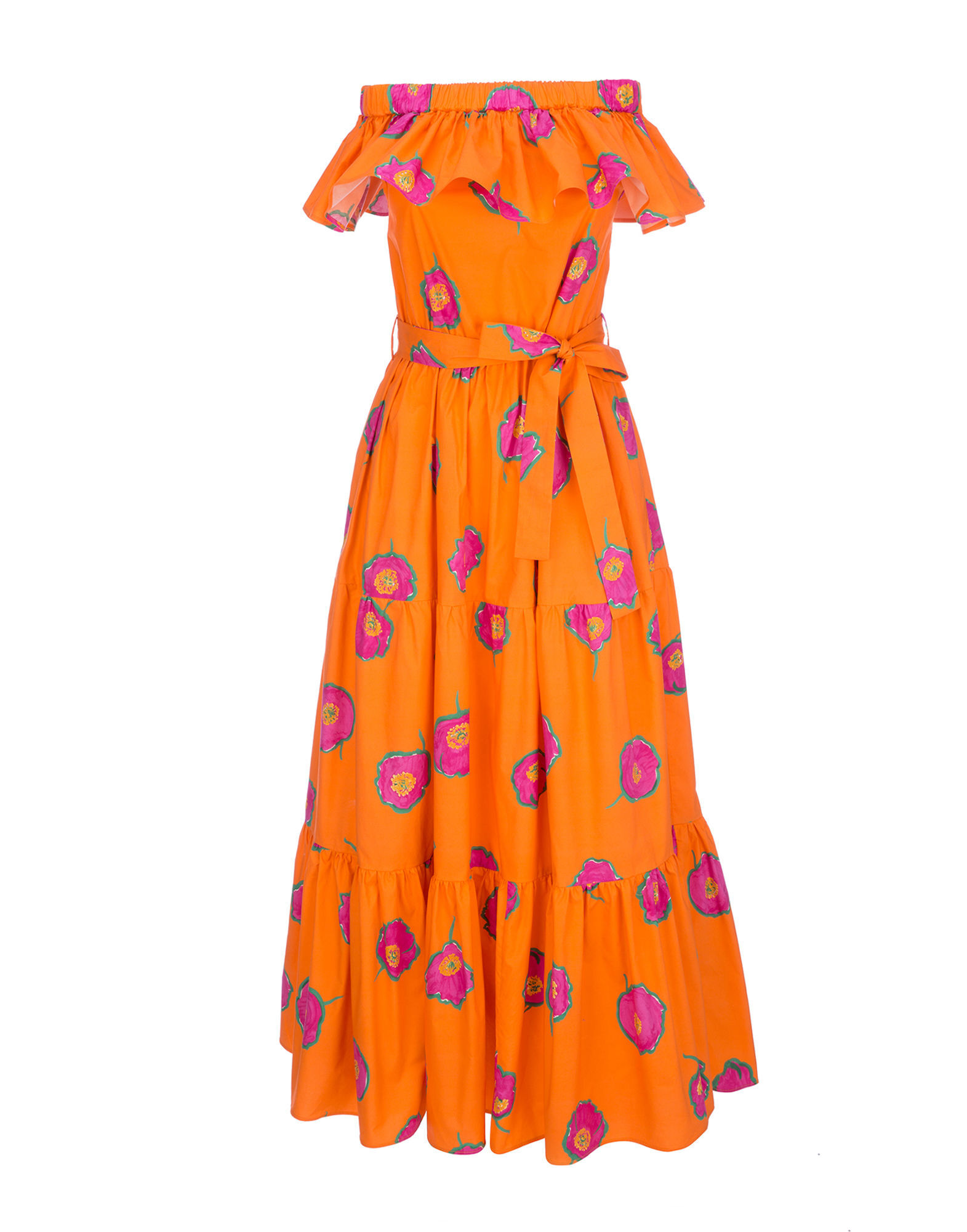 LaDoubleJ Yacht Dress Papaveri Arancio DRE0030COT001PAP0002