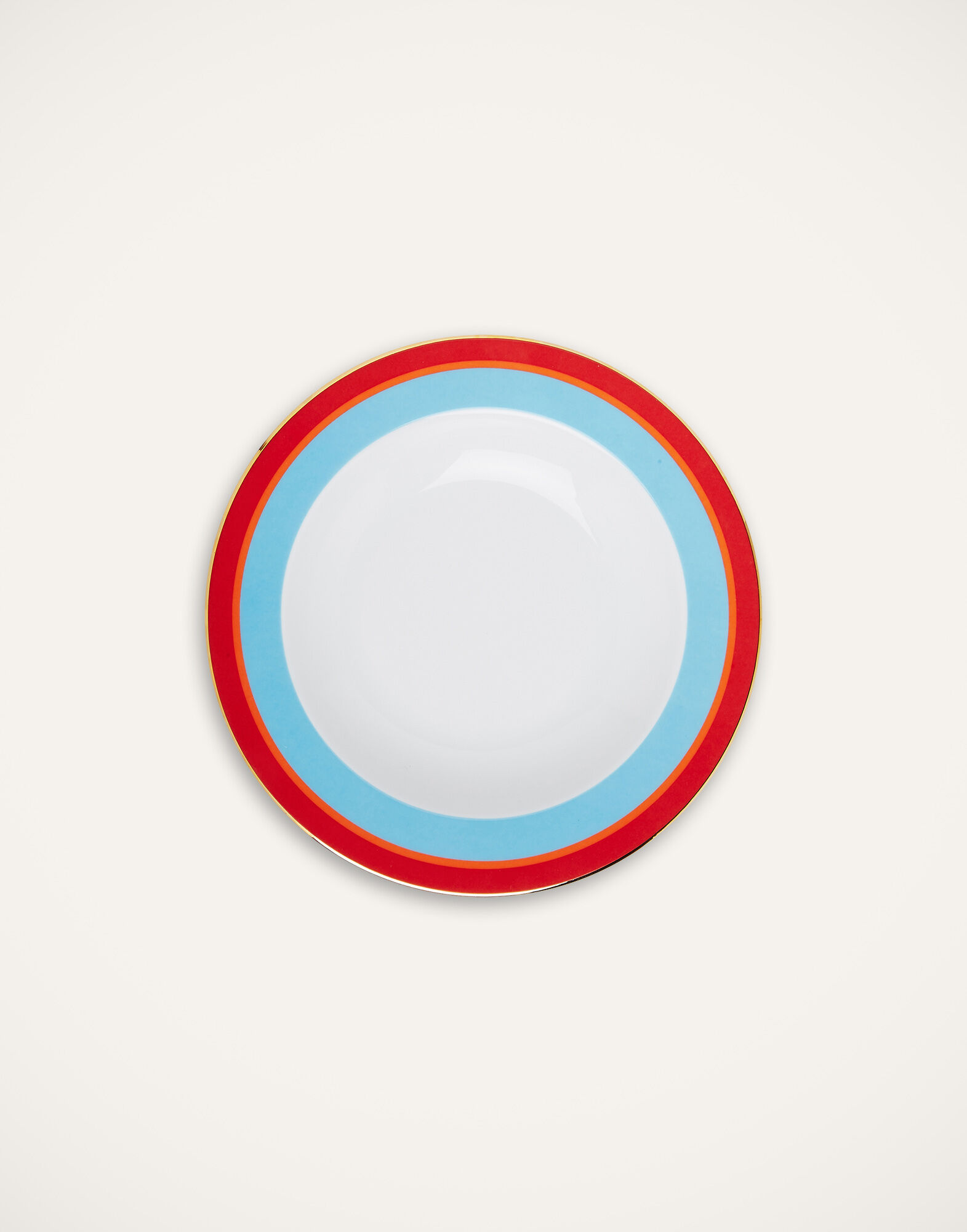 La DoubleJ Soup Plates Set Of 2 Rainbow Azure SOU0002CER001RAI02BU01