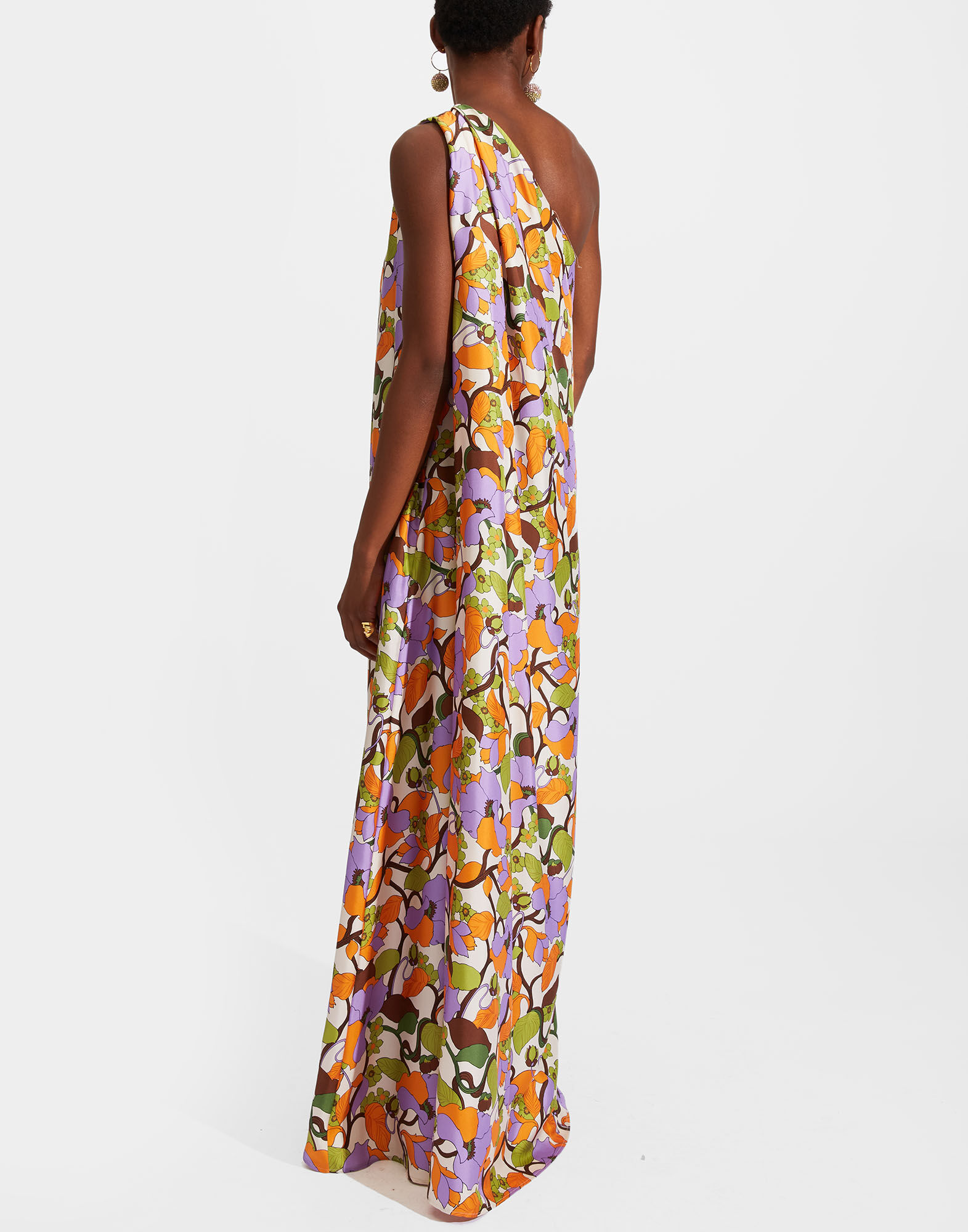 La DoubleJ Roy Dress Vines Bianco DRE0460SIL001VIN0002