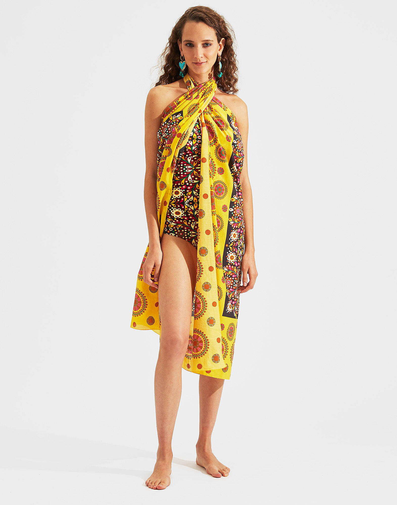 La DoubleJ Roller Girl Suit Confetti Giallo SWI0012LYC001CON0003