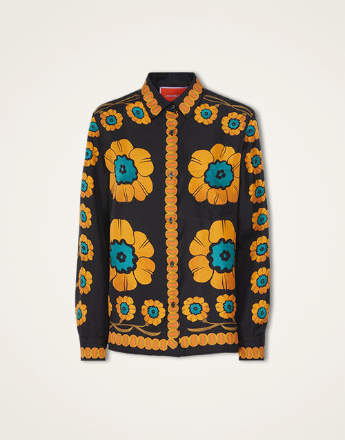 La DoubleJ Boy Shirt La DoubleJ Boy Shirt Daisychain Placée Orange SHI0040SIL006ROP04OR02