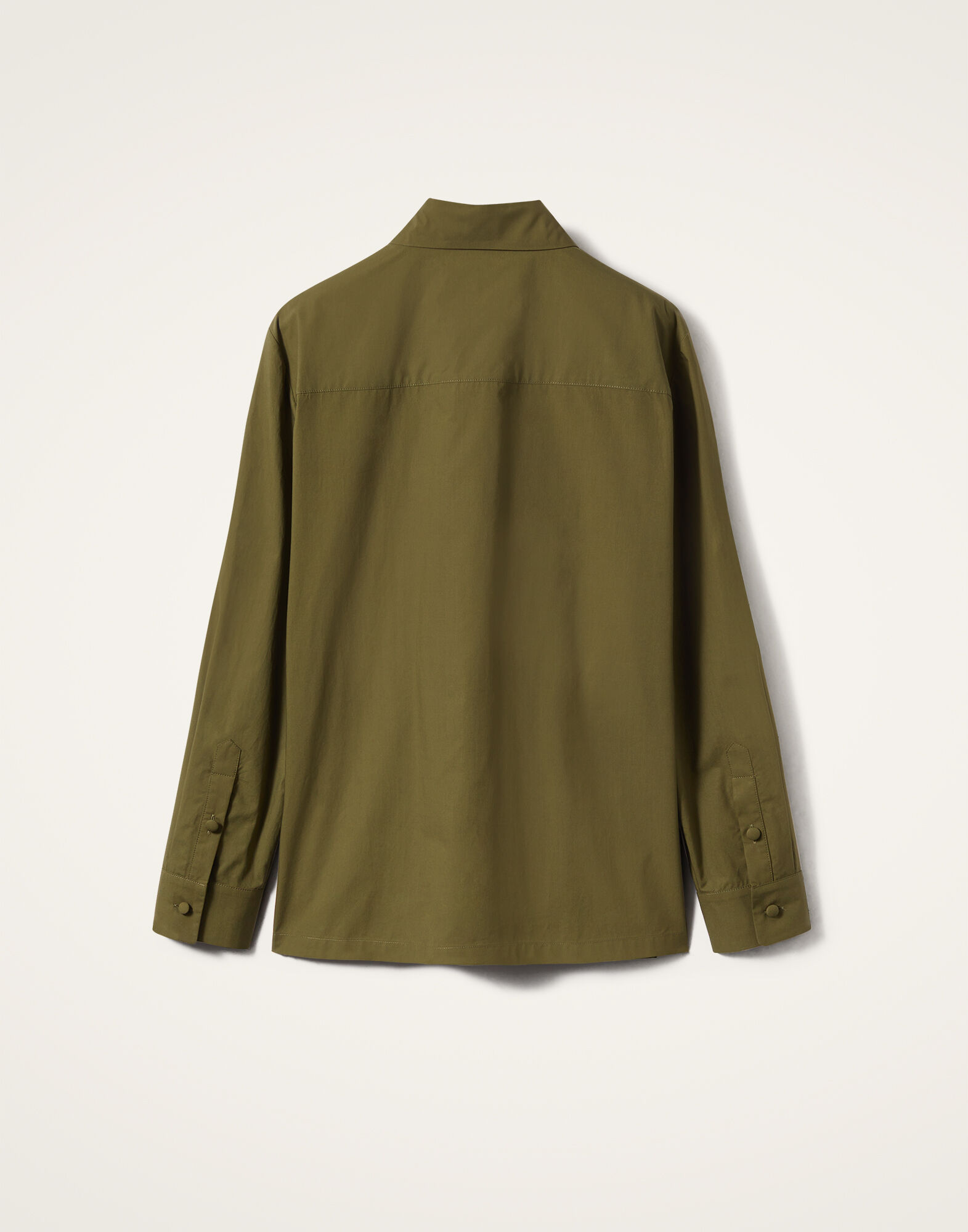 La DoubleJ Boy Shirt Solid Camouflage SHI0001COT043SOLIDGR08