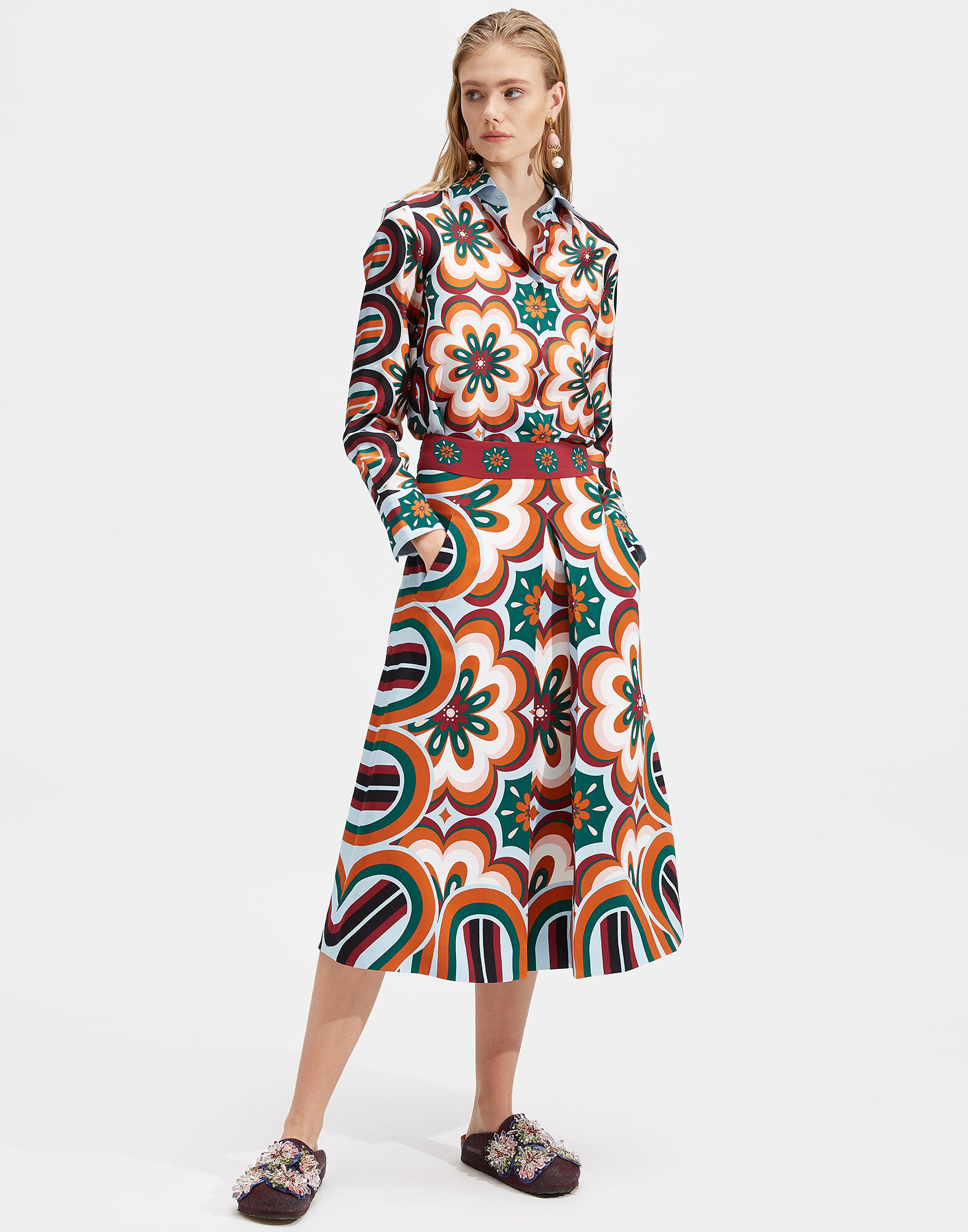 LaDoubleJ Santa Monica Skirt Ciccio Arancio SKI0033VIS006CIC0002