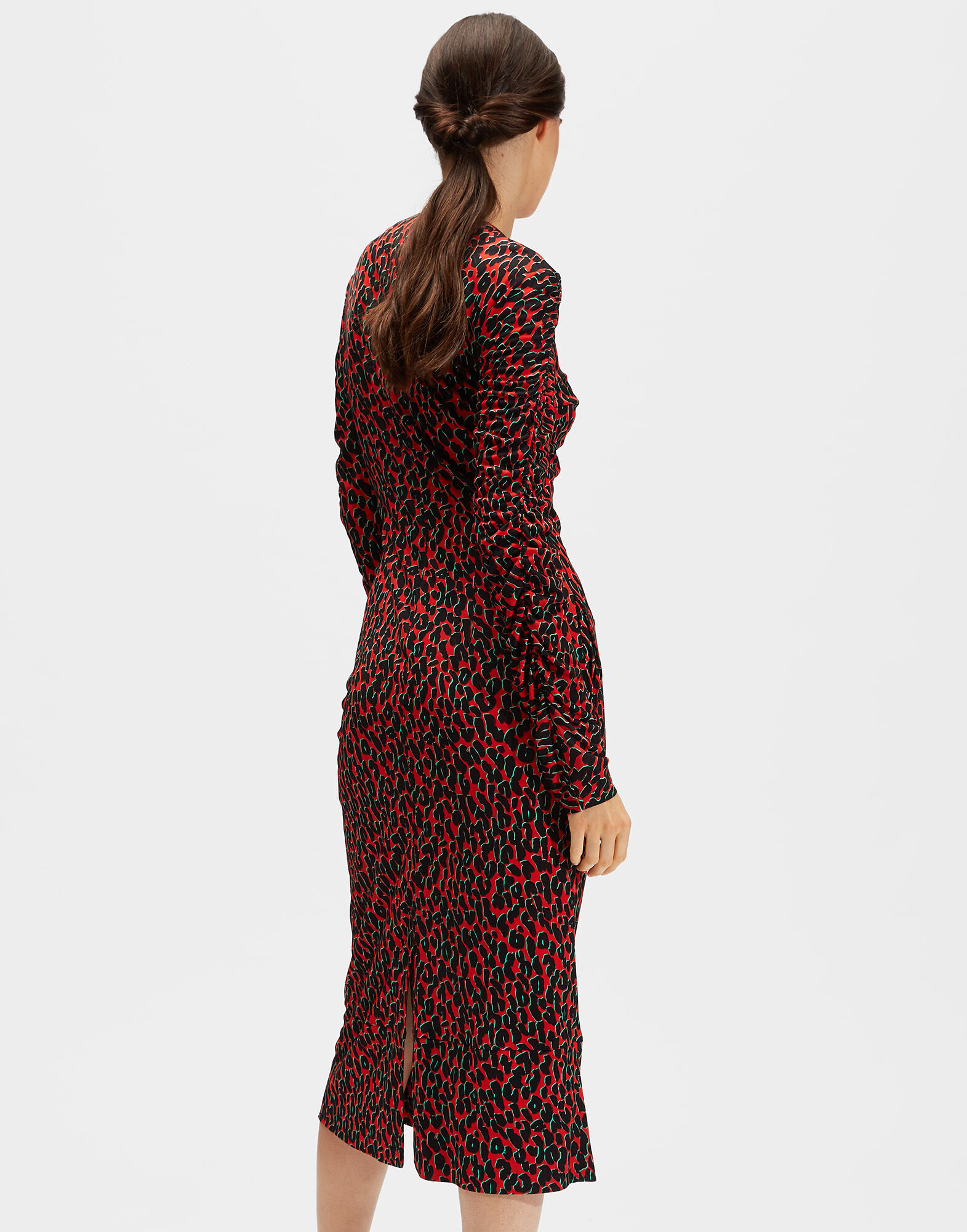LaDoubleJ Tinder Dress Leopard Rosso DRE0098JER003LEO0002
