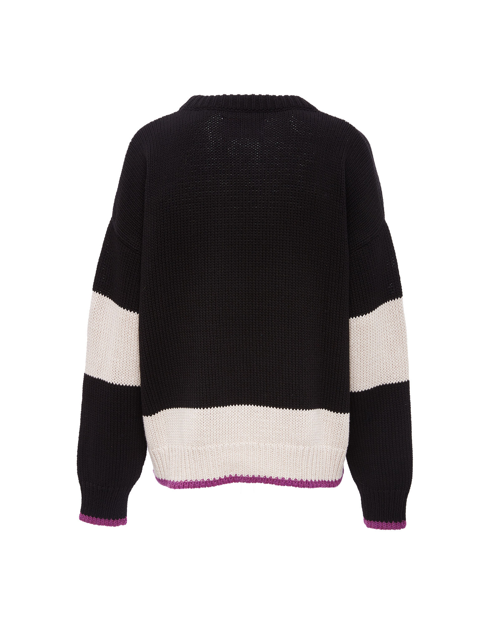 La DoubleJ Boy Sweater Nero-Bianco PUL0064KNI040VAR0070