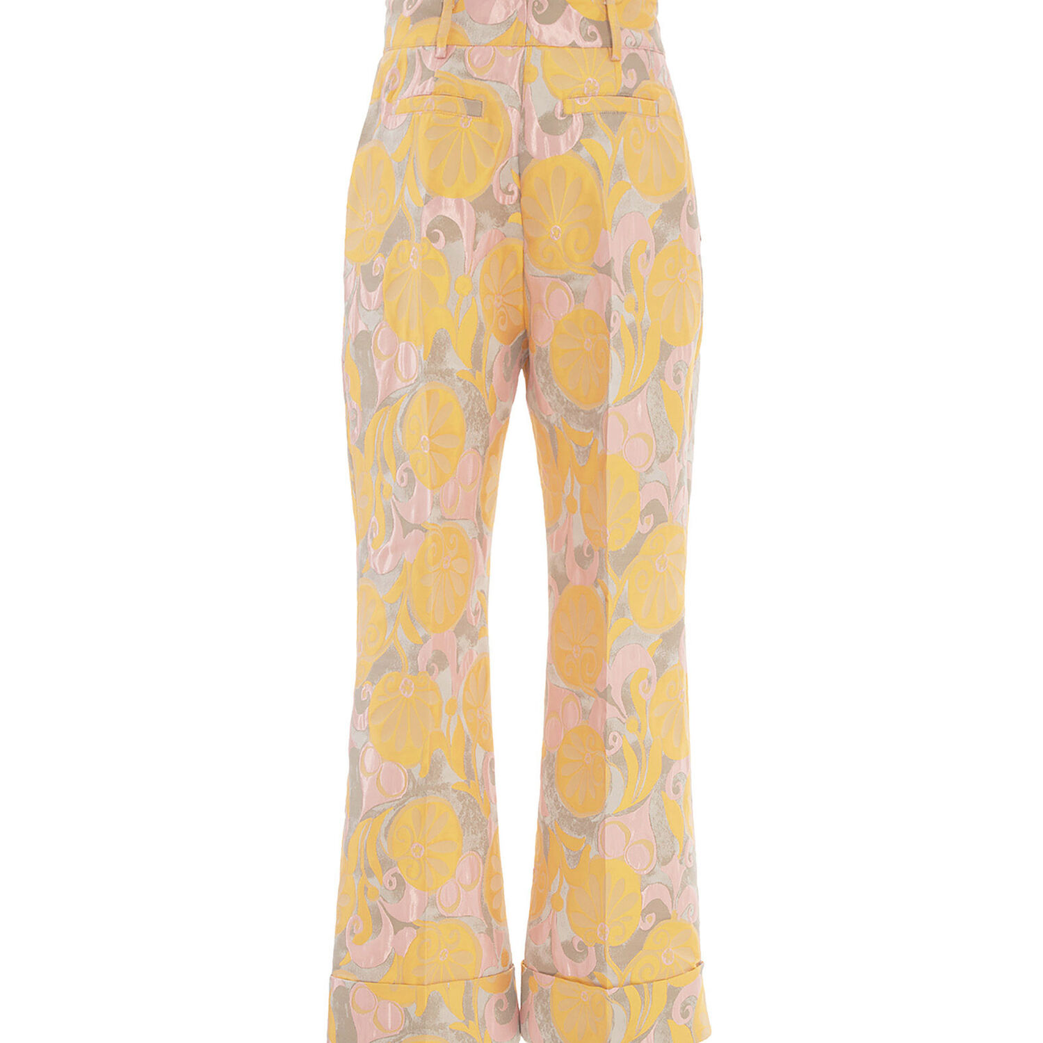 Shop La Doublej Hendrix Pants In Moonflower Yellow