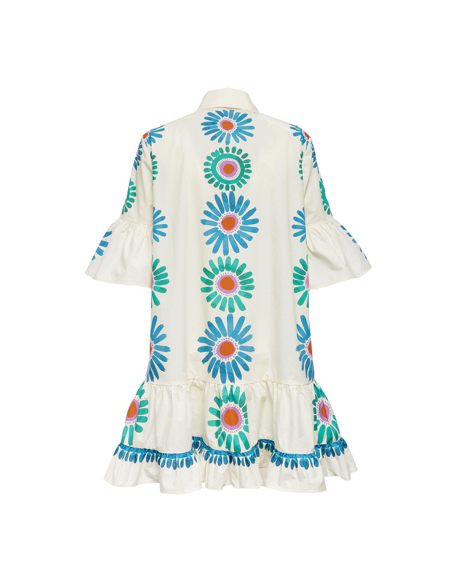 La DoubleJ Choux Dress Daisy Plac&eacute;e White DRE0205COT015DAY0005