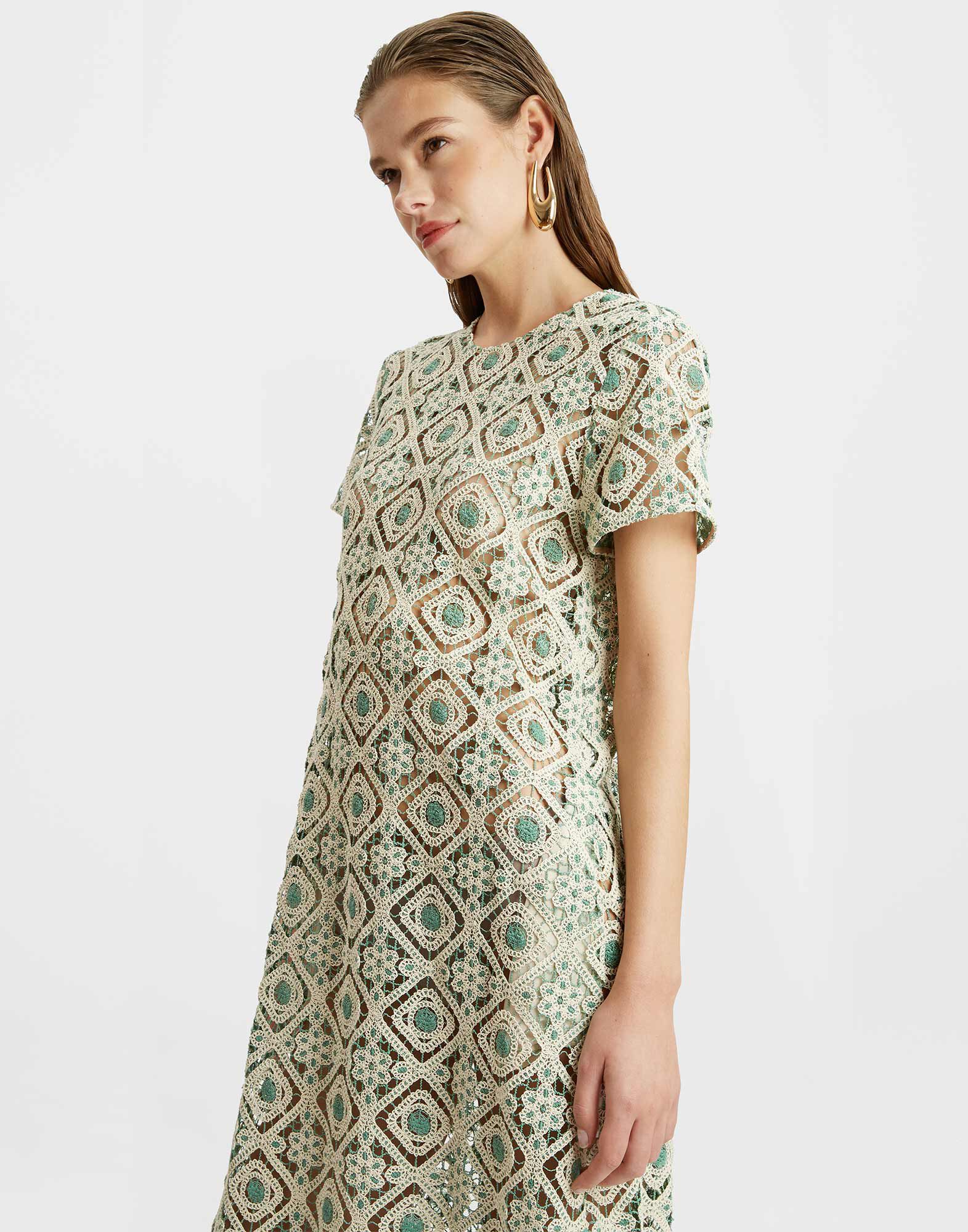 La DoubleJ Swing Dress Agua Cream DRE0001JCQ078AGU01WH03