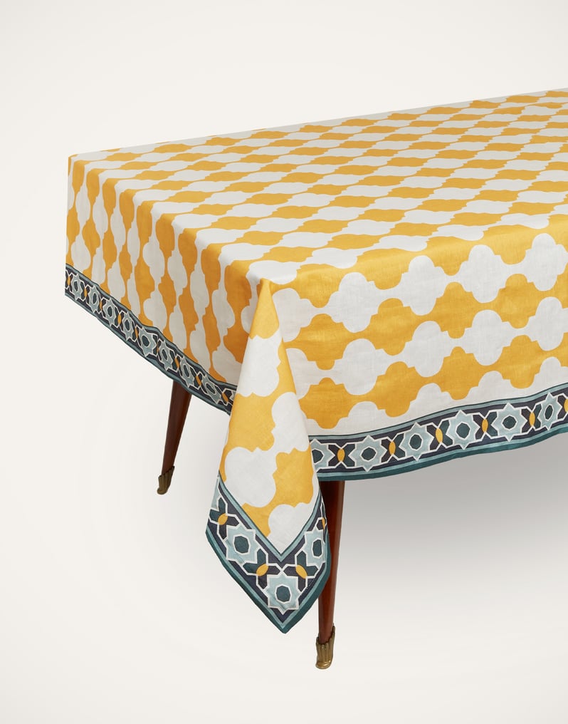 La DoubleJ Medium Tablecloth La DoubleJ Medium Tablecloth Plaza Yellow TBC0002LIN001PLA05YE02