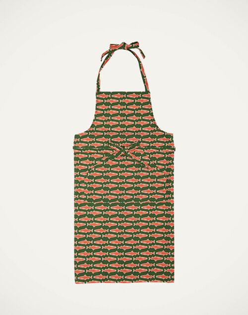 La DoubleJ Apron Como Fish Green APR0002COT018CMF0002