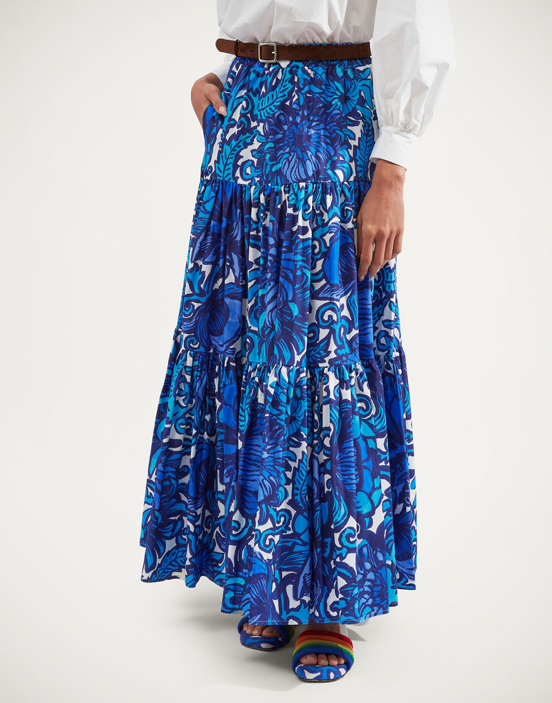 La DoubleJ Big Skirt La DoubleJ Big Skirt Anemone SKI0001COT039ANE01BU03