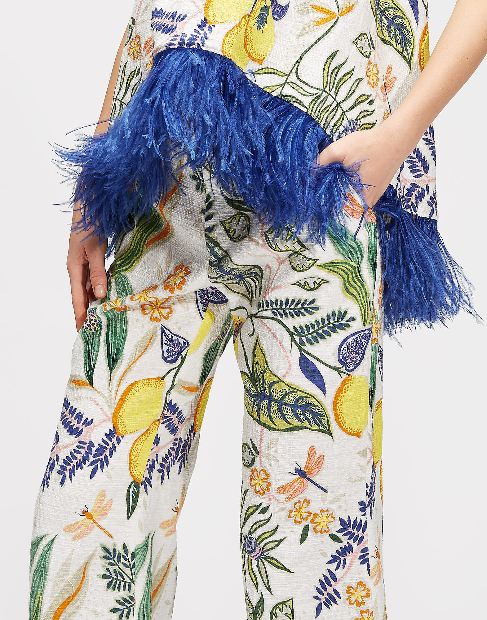 LaDoubleJ Hendrix Pants Botanical TRO0014COT005BOT0001