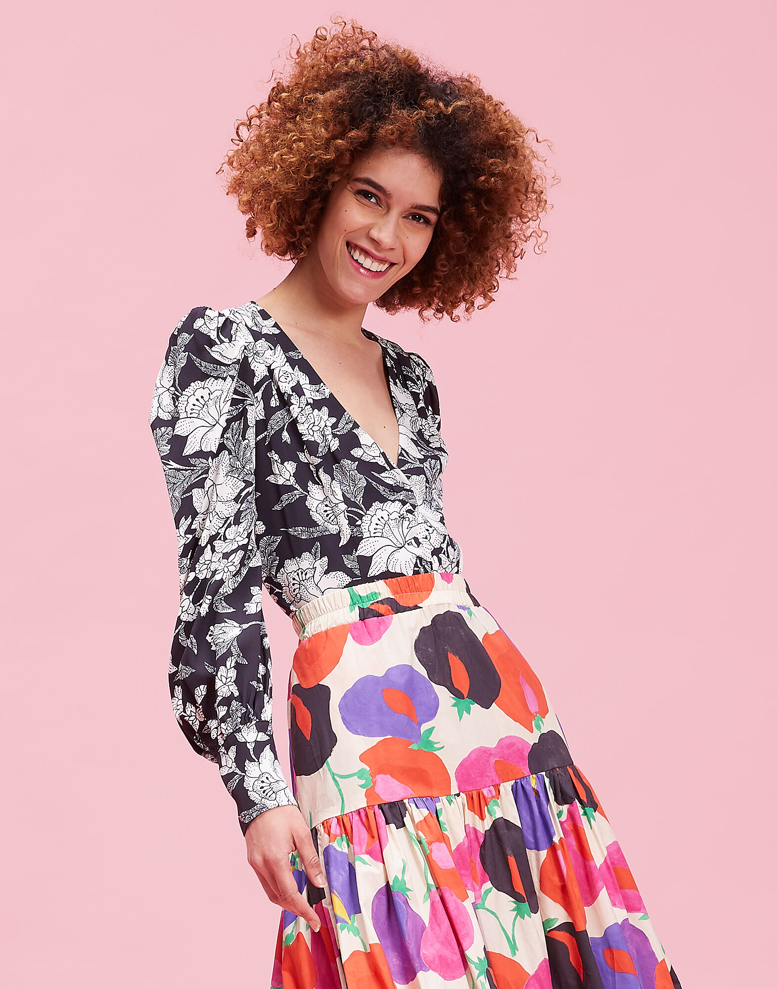 LaDoubleJ Smokin'hot Shirt Lilium Nero SHI0015SAB001LIL0004