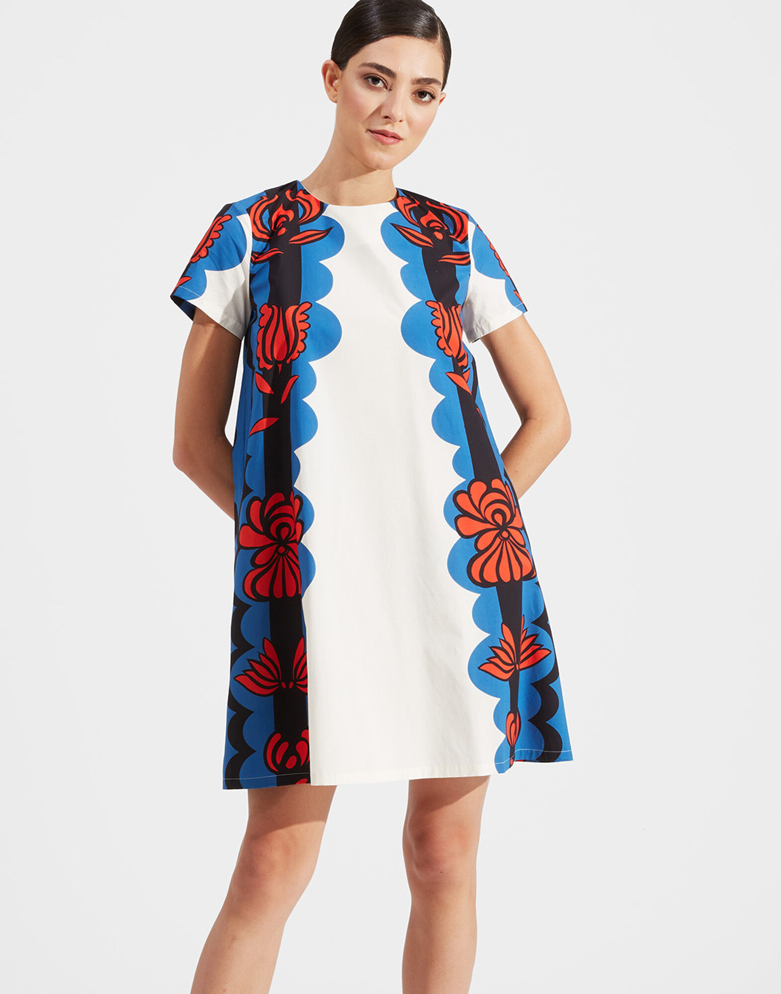 LaDoubleJ Mini Swing Dress Carpathian DRE0169COT015CRP0001