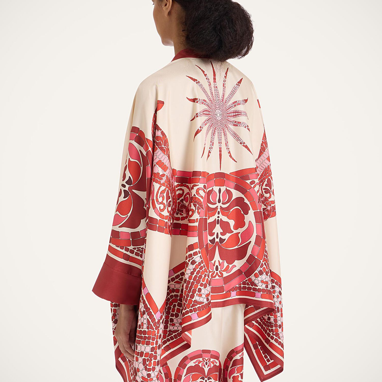 La Doublej La Double J Foulard Printed Silk-satin Blouse In Multi