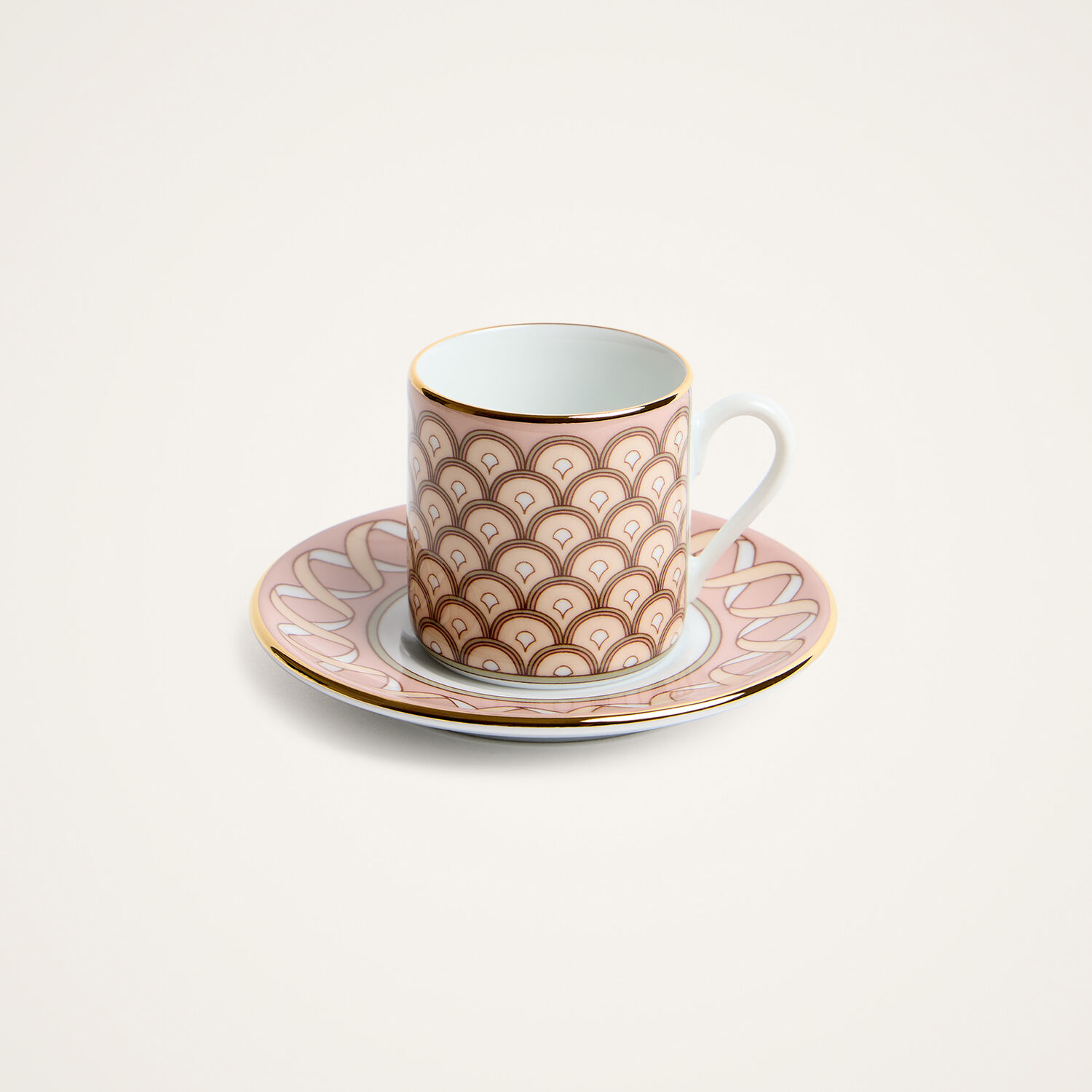 La Doublej Impero Espresso Cup Set Of 2 In Odysseus Dusty Pink
