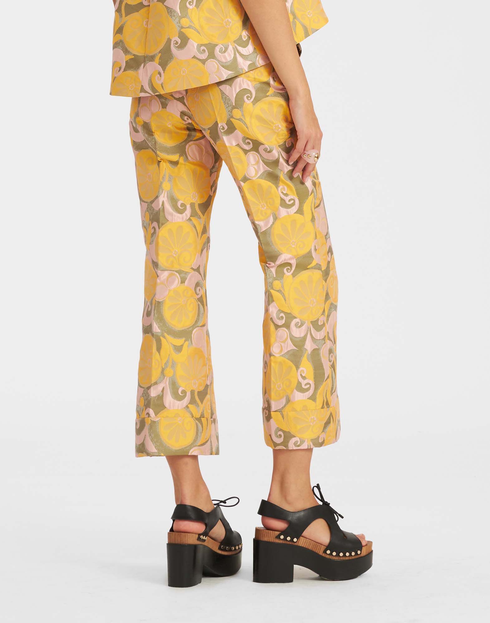 La DoubleJ Hendrix Pants Moonflower Yellow TRO0014JCQ047MOO02YE02