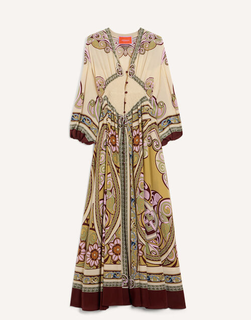 La DoubleJ Long Camerino Dress Kells Plac&eacute;e Light Green DRE0720CRE010KEL03GR01
