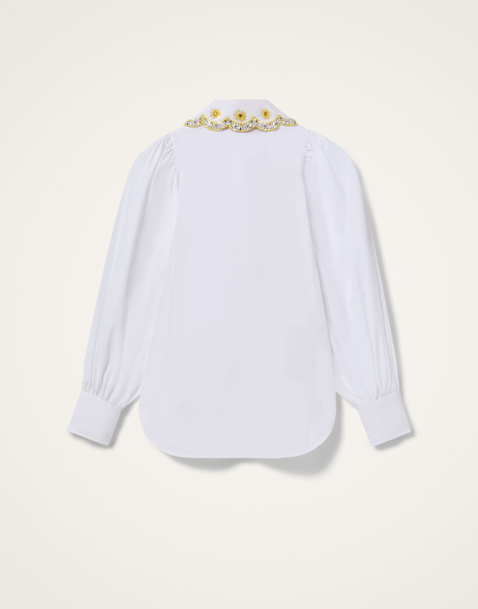 La DoubleJ Pouf Shirt Solid White SHI0169COT064SOLIDWH01