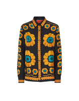 La DoubleJ Boy Shirt La DoubleJ Boy Shirt Daisychain Placée Orange SHI0040SIL006ROP04OR02