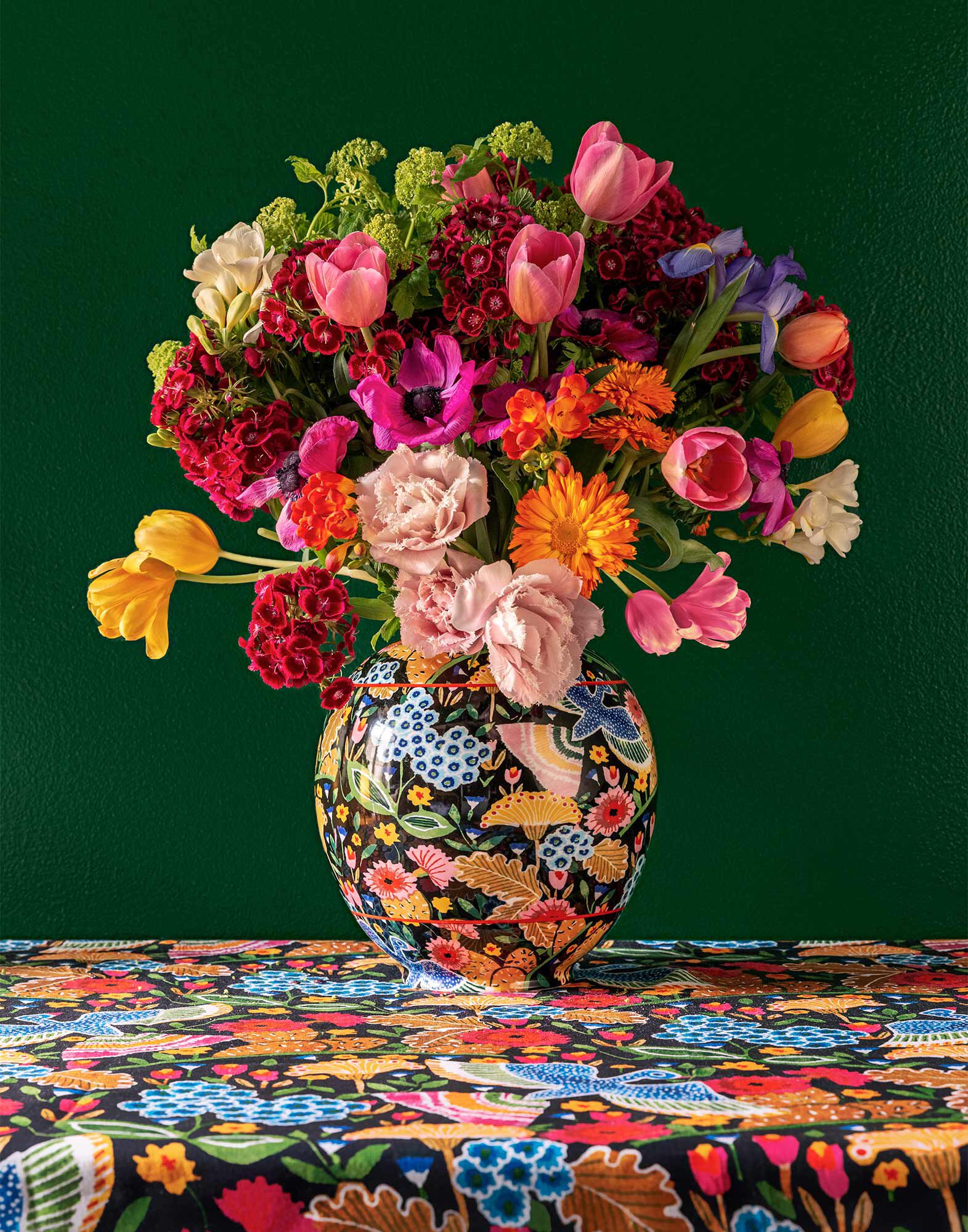 La DoubleJ Big Bubble Vase Colombo Nero VAS0002CER001COL0006