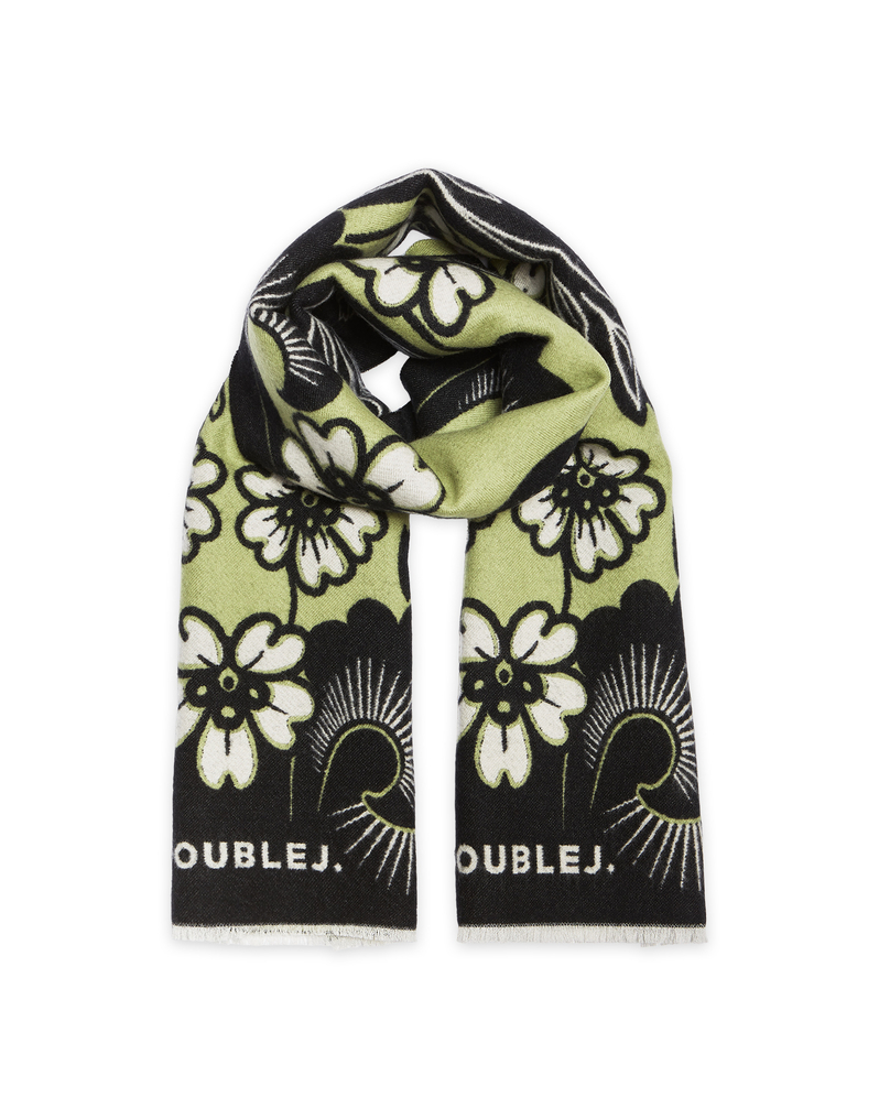 La DoubleJ Herald Scarf 50 La DoubleJ Herald Scarf 50 Mayfair Black SCA0058WOL025VA324BL01