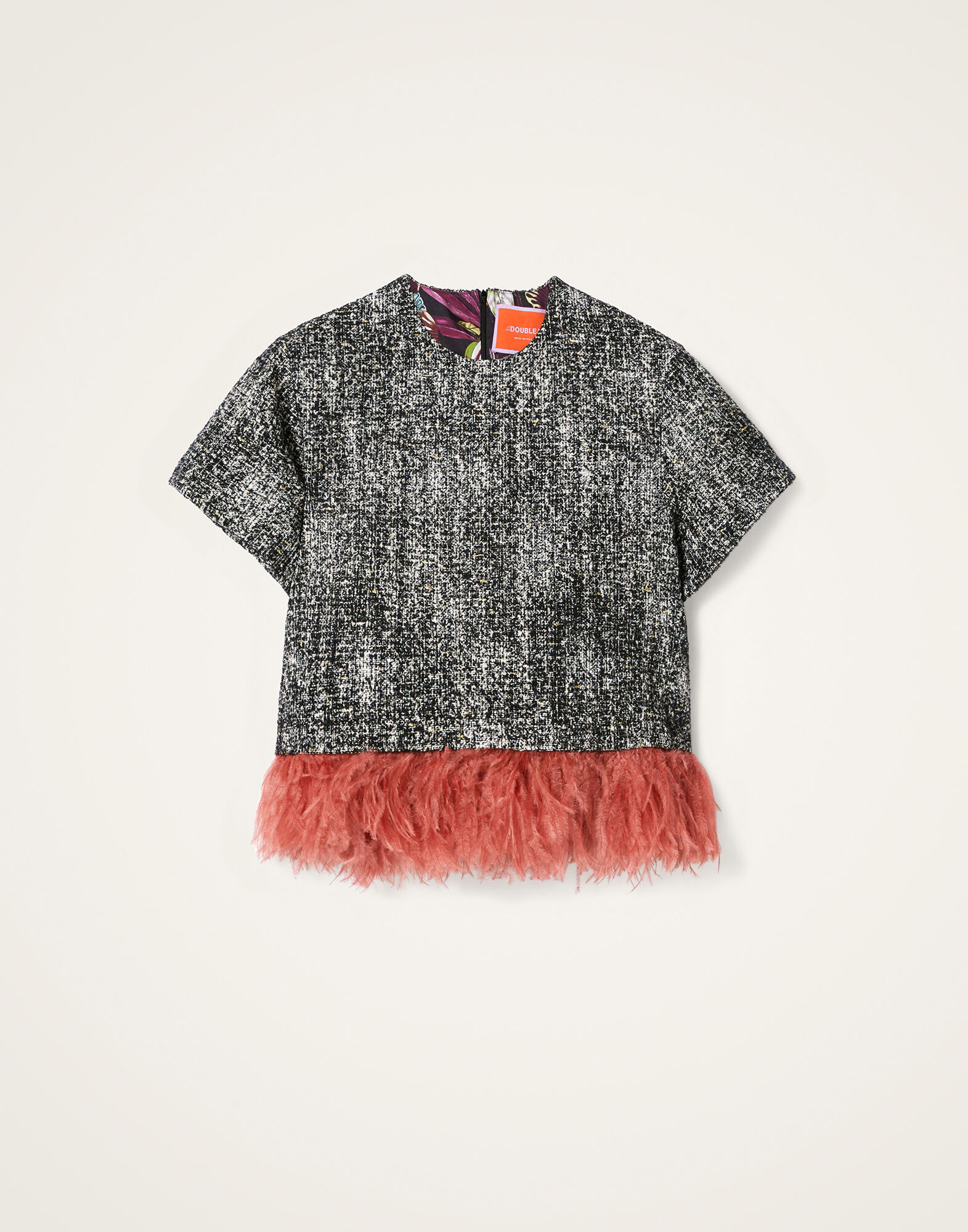 La DoubleJ La Scala Tee Solid Black & White TSH0040WOL031SOLIDBL03