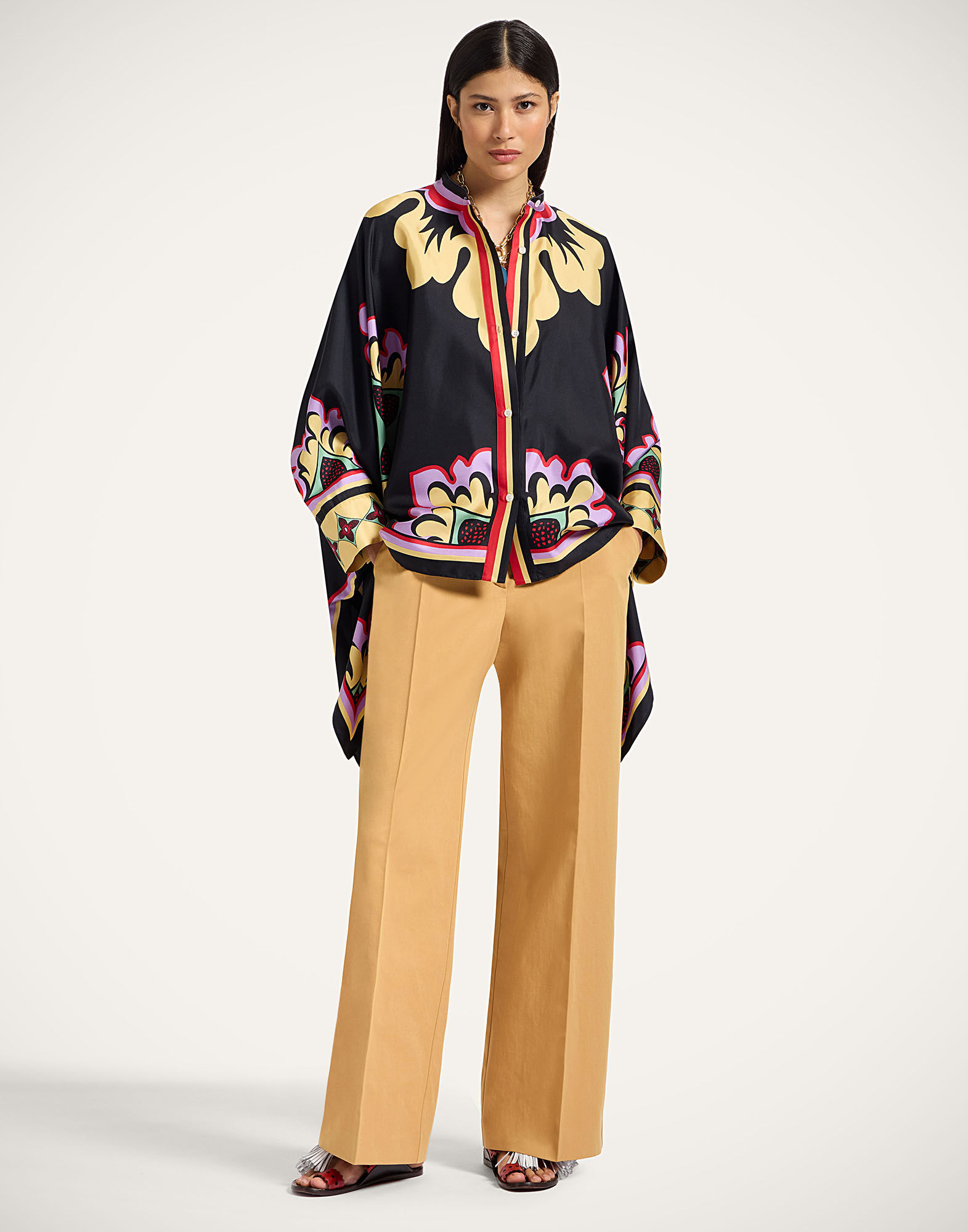 La DoubleJ Let Loose Pants Solid Havana TRO0149COT075SOLIDBR15