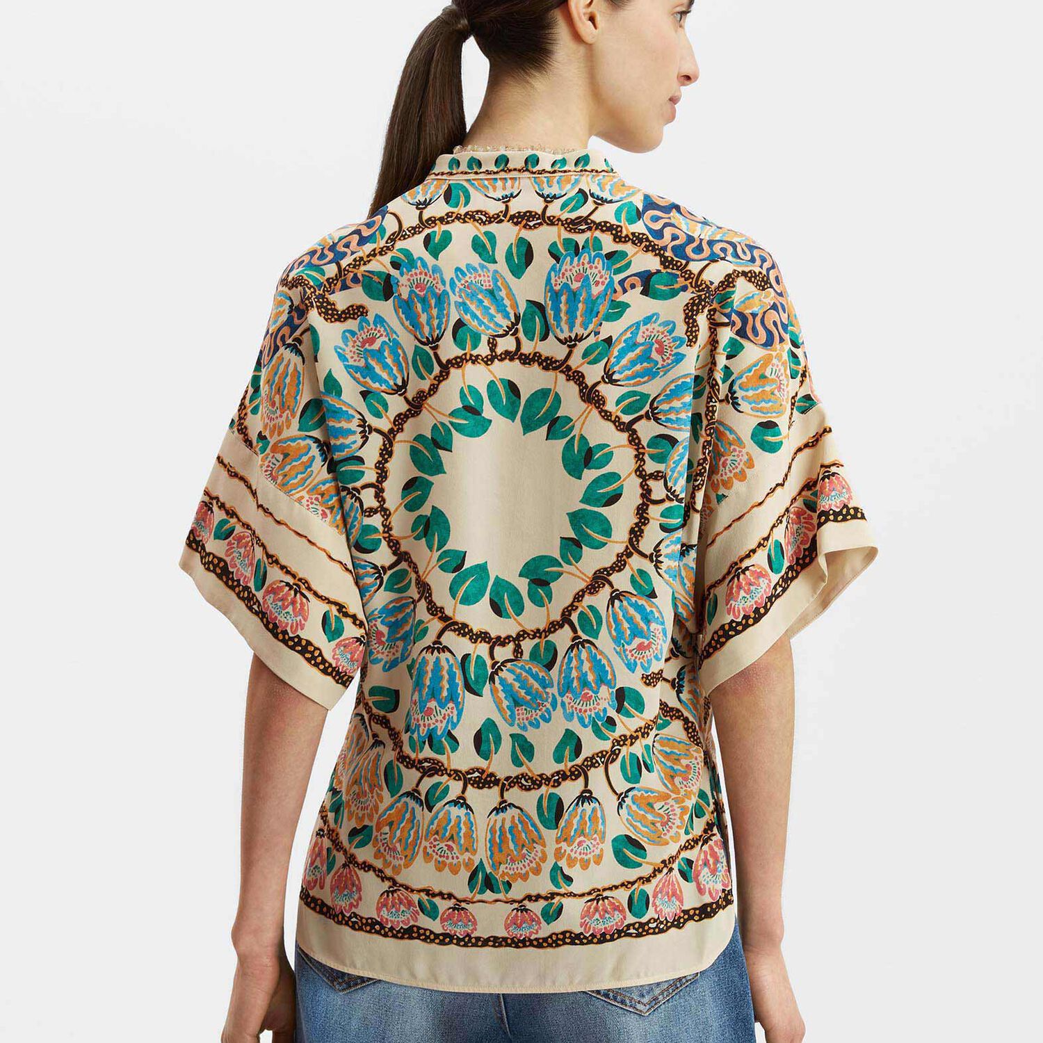 La Doublej Estelle Blouse In Eve Ecru