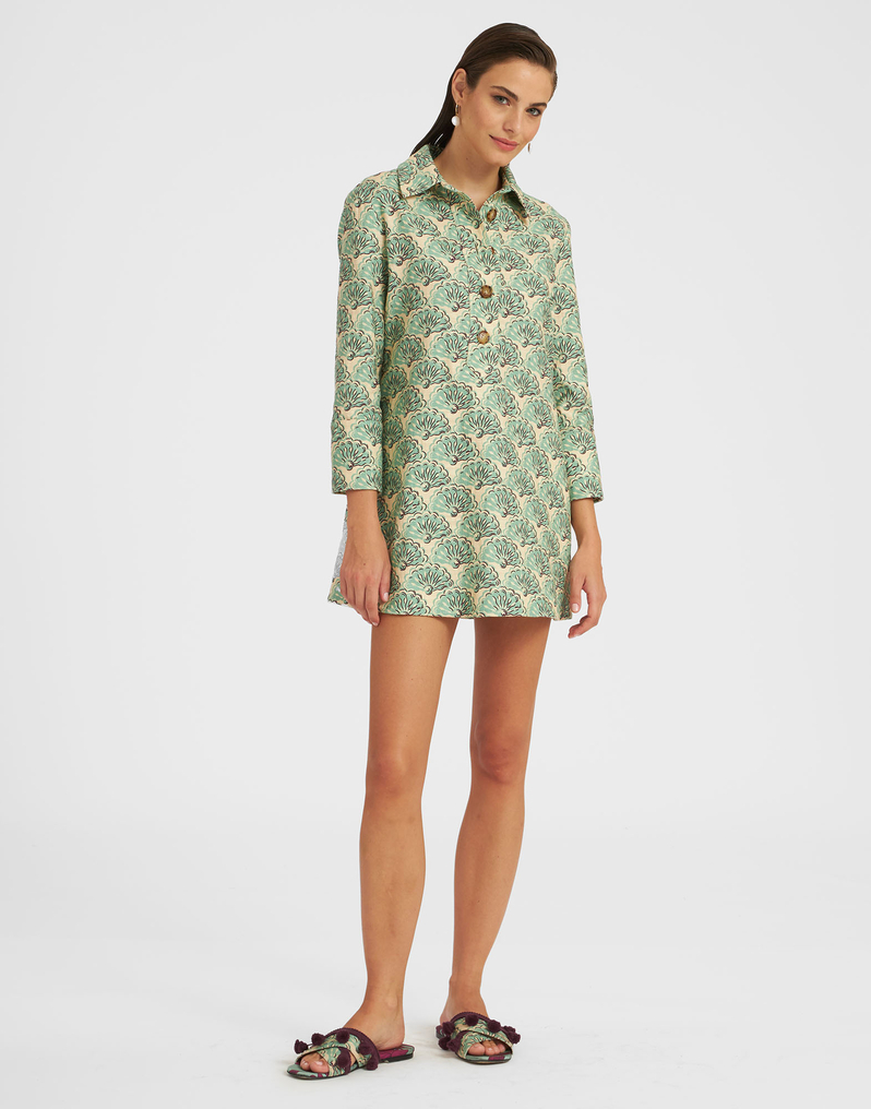 La DoubleJ Short Artemis Dress La DoubleJ Short Artemis Dress Fans Mint DRE0180COT005FAN01GR11