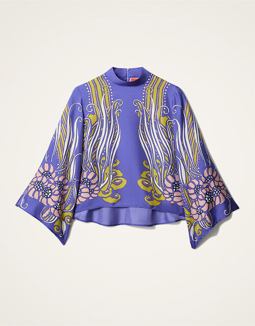 La DoubleJ Make An Exit Top Atlantis Placée Purple TOP0117SIL017ATL03PU01