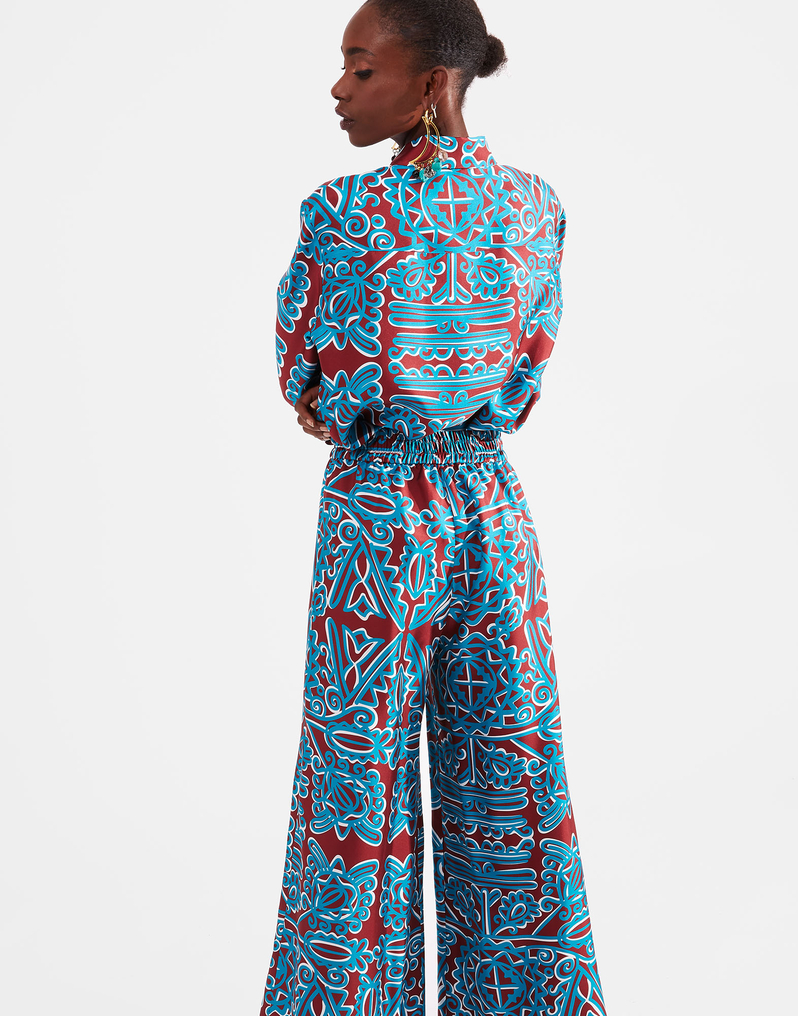 LaDoubleJ Boy Shirt LaDoubleJ Boy Shirt Parnaveg Turchese SHI0001SIL001PRN0003