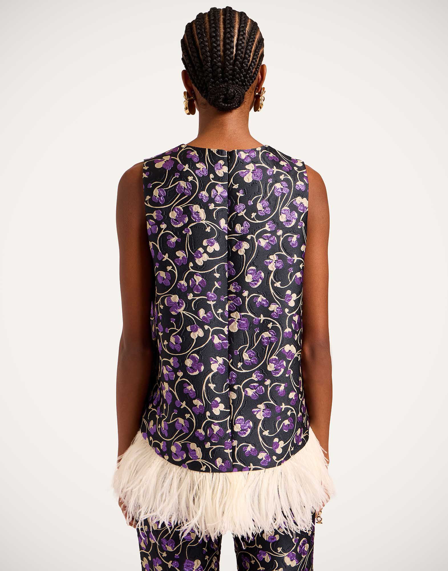 La DoubleJ La Scala Top Honeysuckle Black TOP0013JCQ128HNY02BL01