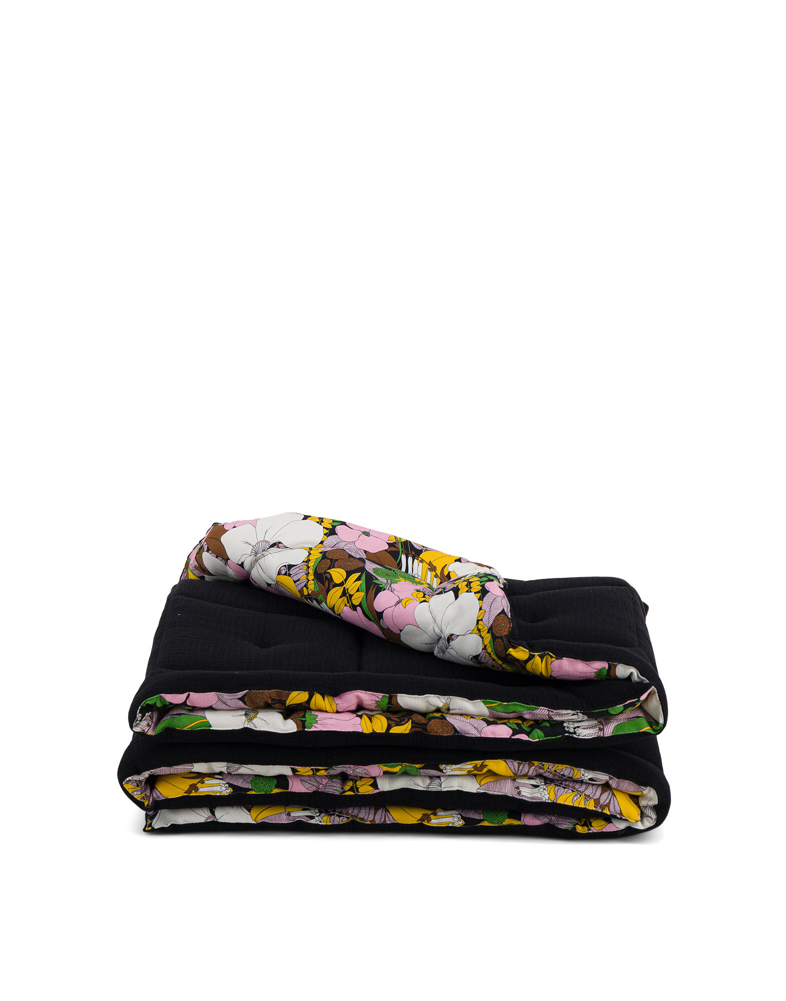 La DoubleJ Nido Bimaterial Quilt Big Flower BLA0003COT034BFL0001