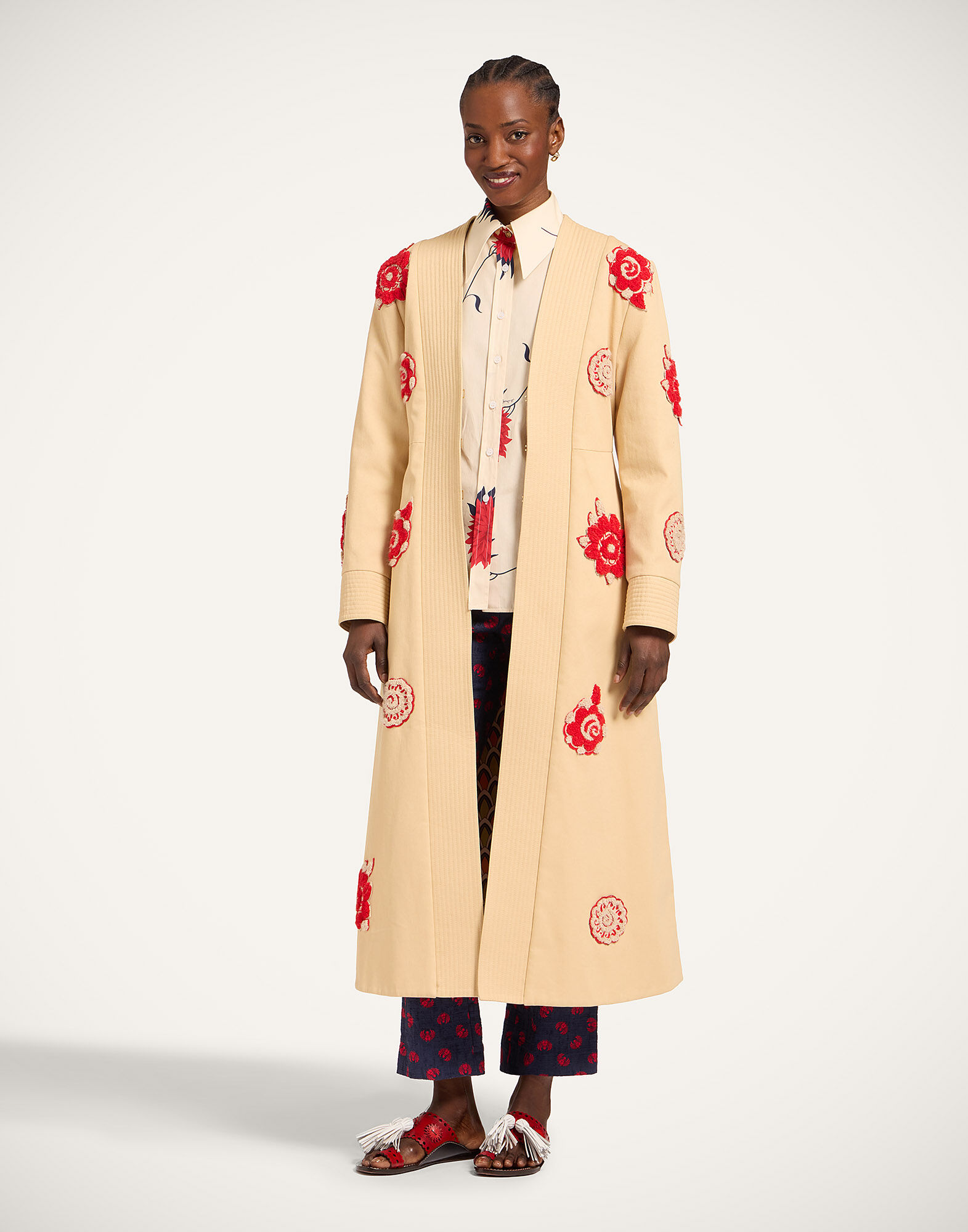 La DoubleJ Kintsugi Coat Solid Light Beige JAC0187COT089SOLIDBR01